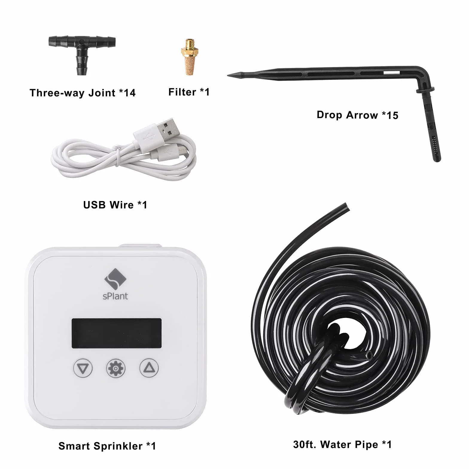 [Upgraded Pump] LCD Automatic Drip Irrigation Kit for 15 Plants, DIY Plant Self Watering System Device Digital Programmable Water Timer, Waterer for Indoor House Plant Vacation Watering