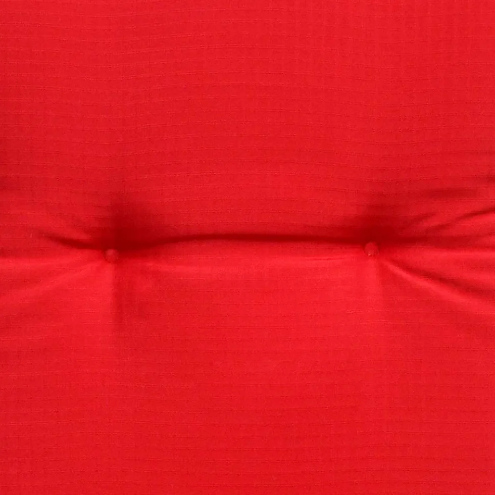 Beautissu Poduszka na Leżak Ogrodowy z Wysokim Oparciem Piankowa 120 x 50 x 6 cm Czerwona