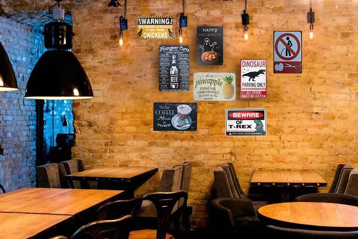 Metal Sign For Man Cave Warning This Property Is Protected By A Highly Trained Rat Garage Decor 30 x 40 cm