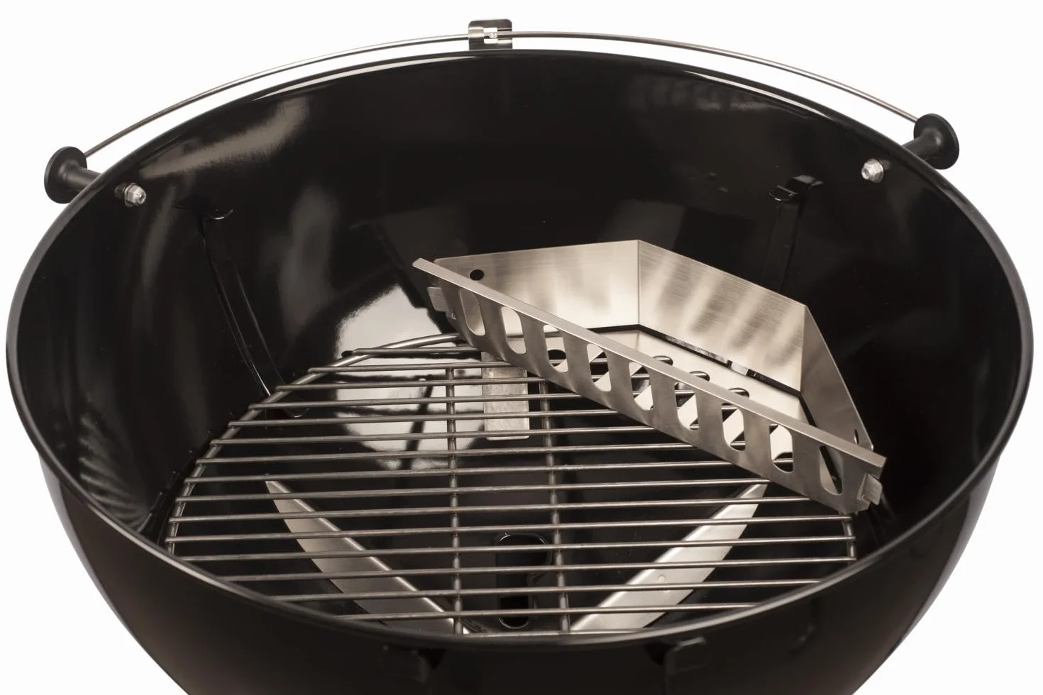 JX Kosze na węgiel drzewny ze stali nierdzewnej (2 sztuki) – kosze brykietowe, kompatybilne z grillem kulistym Weber One-Touch, Weber Performer, Weber Master Touch – idealne do pośredniego i