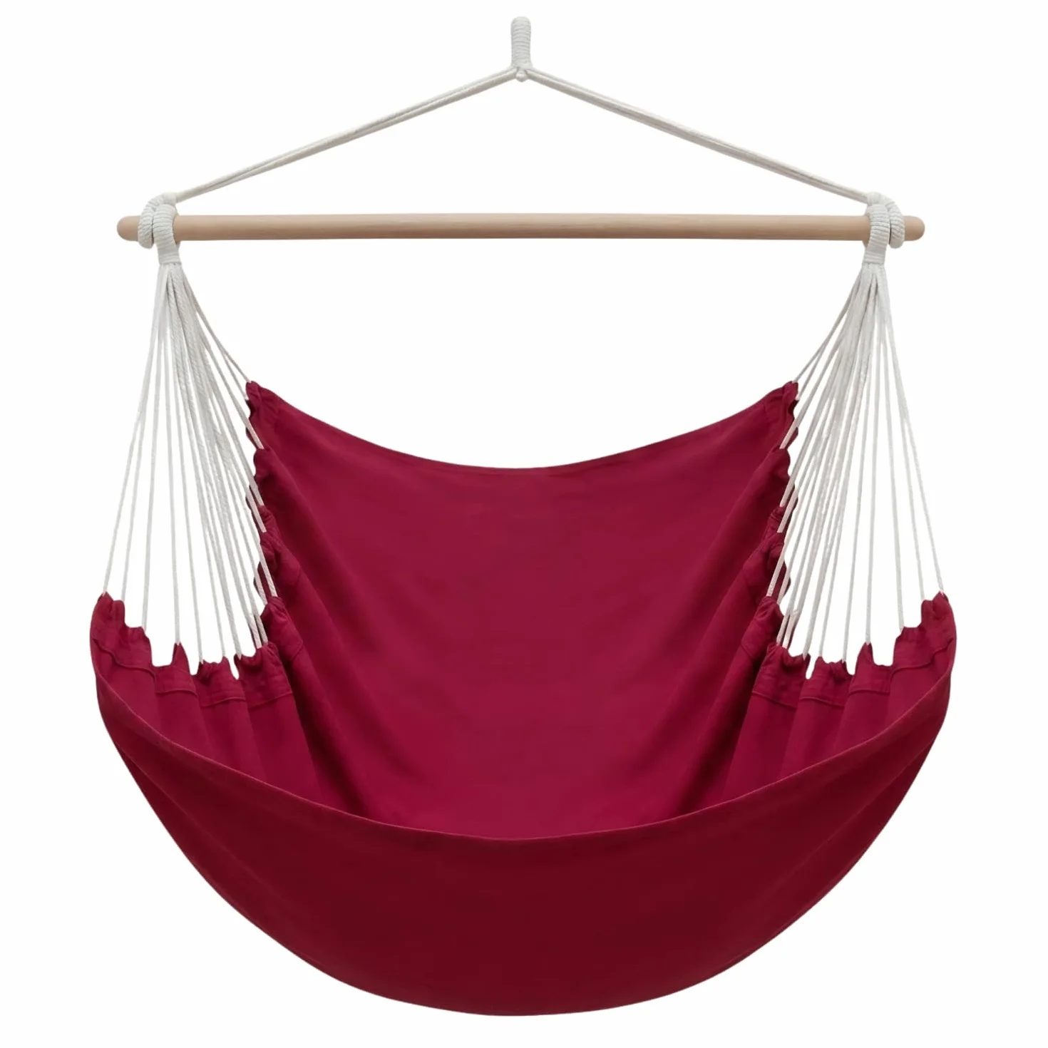 AMANKA XXL Fotel wiszący 185x130 cm dla 2 osób – Hamakowy duży relaksacyjny fotel do ogrodu i domu