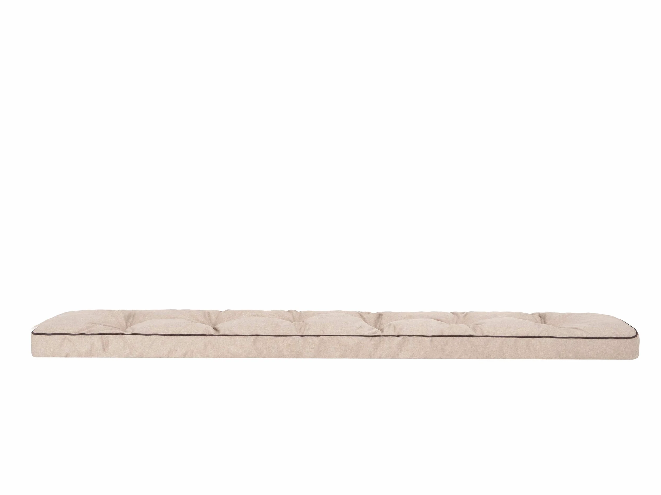 Poduszka na ławkę 180 x 40 cm beżowa na zewnątrz do domu i ogrodu