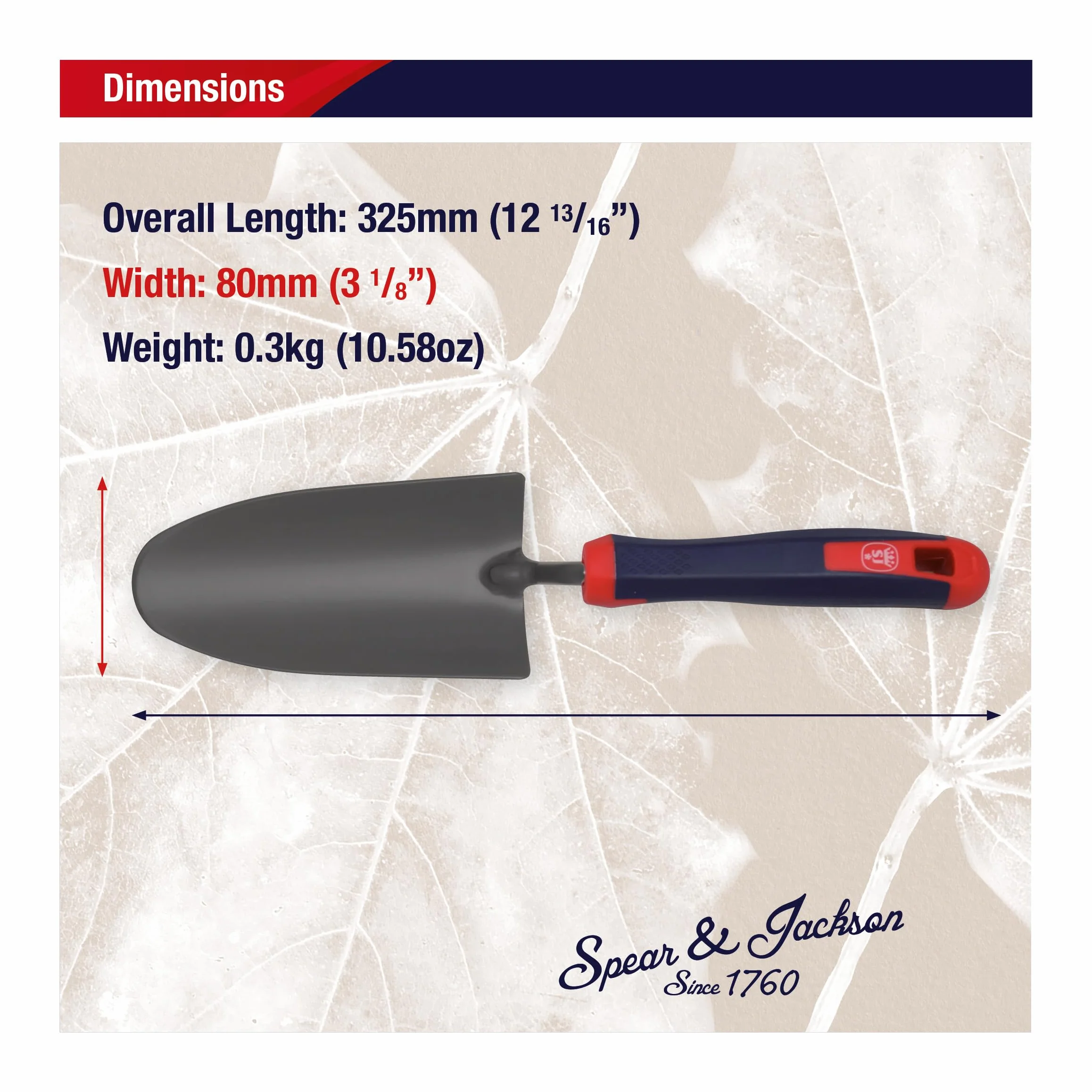 Spear & Jackson 2058NS Select Łopatka ręczna ze stali węglowej