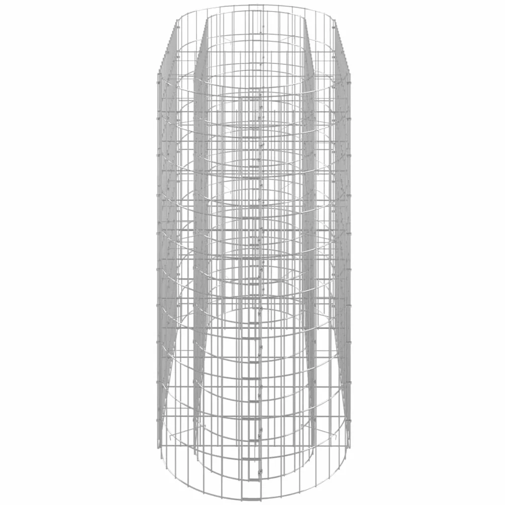 vidaXL Podwyższona donica gabionowa, galwanizowane żelazo, 120x50x100
