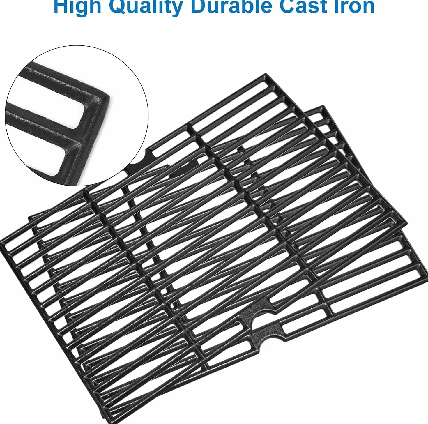 Denmay 41,9 x 54,6 cm, żeliwny ruszt do grillowania, części zamienne do Tepro Toronto Click, Taino Hero XL, grill na węgiel drzewny, żeliwny grill węglowy Activa, żeliwny odlew, EL Fuego Montreal,