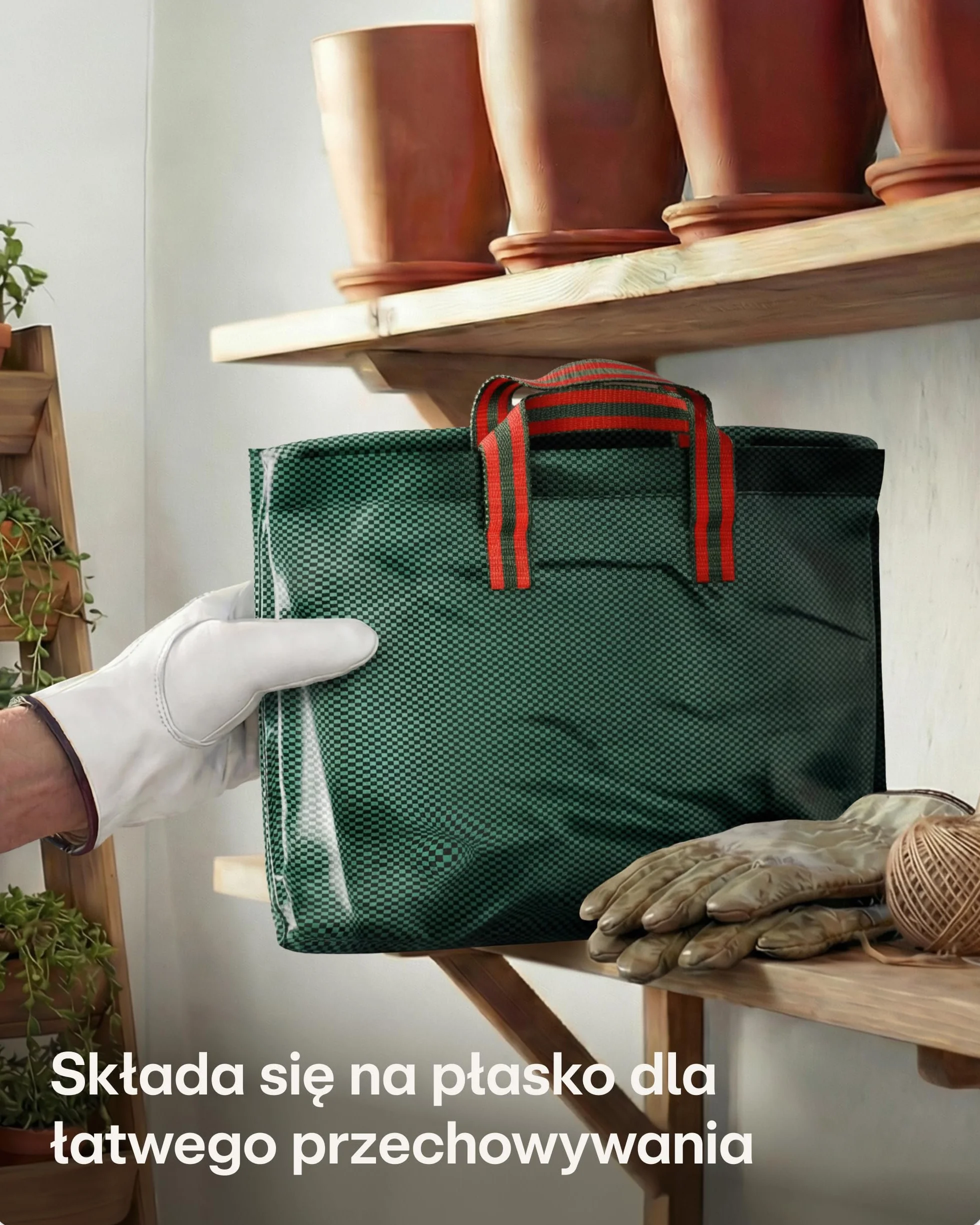 2x Worki Na Odpady Ogrodowe Wielokrotnego Użytku Z Uchwytami I Zamkiem Błyskawicznym Z Pokrywą 500L - Stabilne - Składane - Wytrzymały Polipropylen