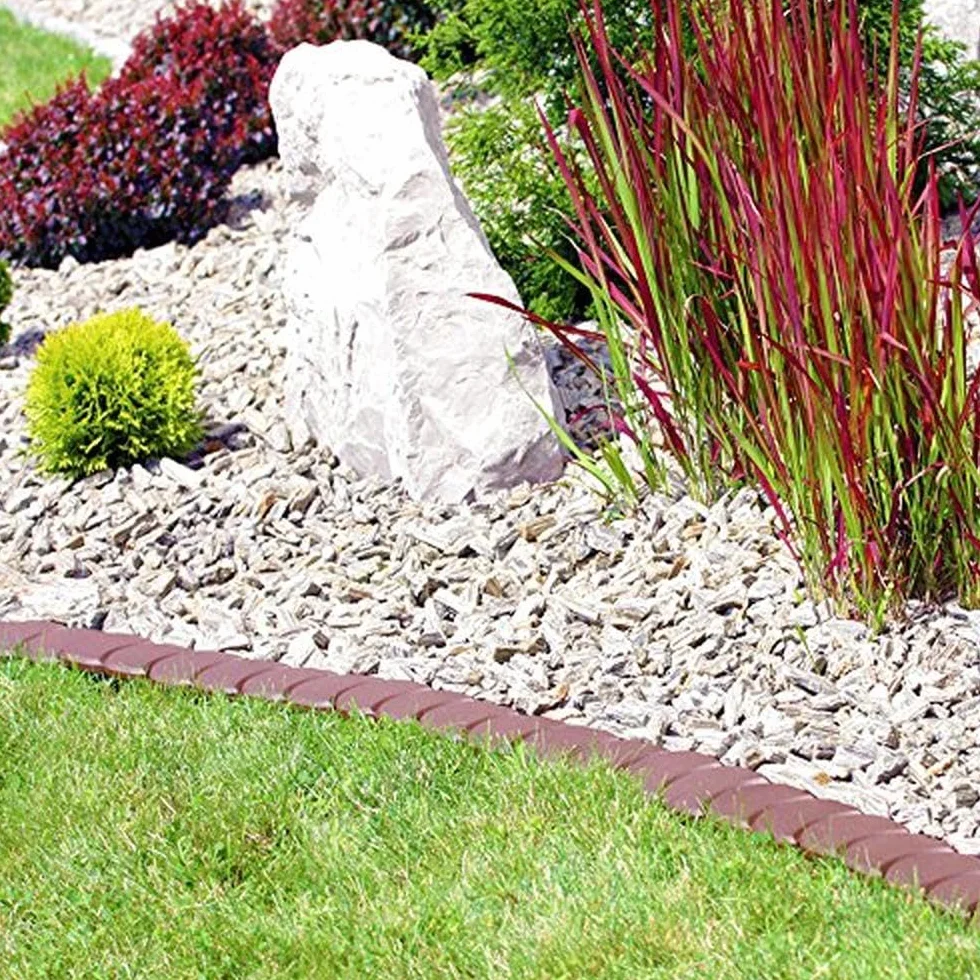 Prosper Plast IPAK1-405U 382,7 x 11,5 cm Palisada kamienia "Plazka" - kamień szary (32 sztuki)
