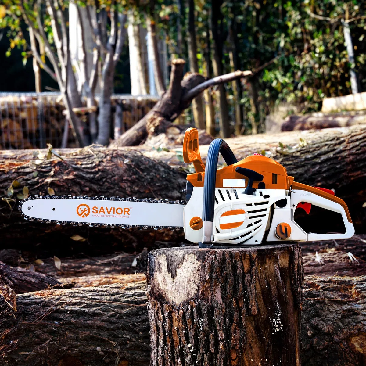 SAVIOR 3 sztuki łańcuchów do piły 40 cm LP 1,3 mm 56 TG, łańcuch kompatybilny z Oregon, Makita, Einhell, Dolmar, Husqvarna i innymi