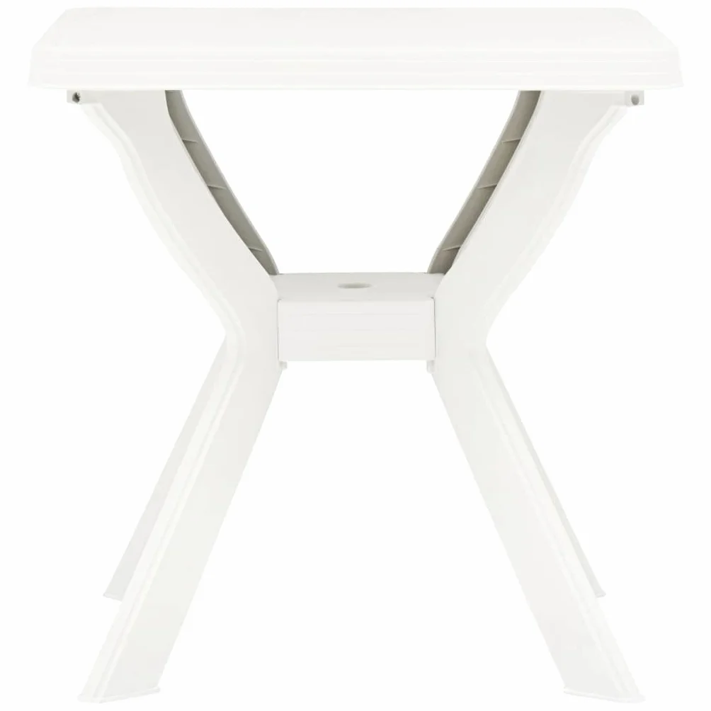 vidaXL Stolik bistro biały 70x70x72 cm plastikowy