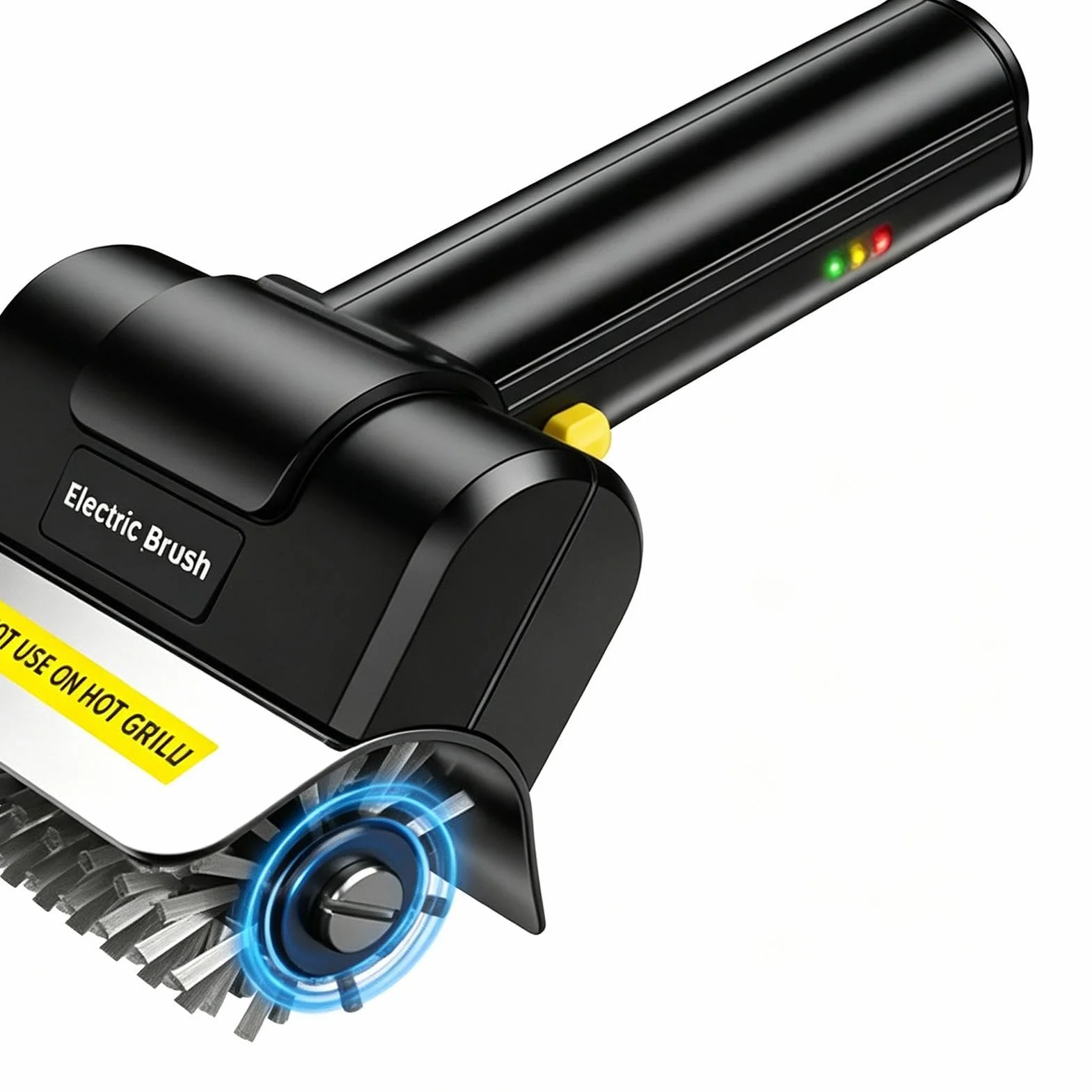 Szczotka elektryczna do grilla | włosie druciane, akumulator USB 2000 mA,elektryczna szczotka do czyszczenia grilla | Do użytku domowego, kuchni, restauracji, grillowania na powietrzu, na kempingu i