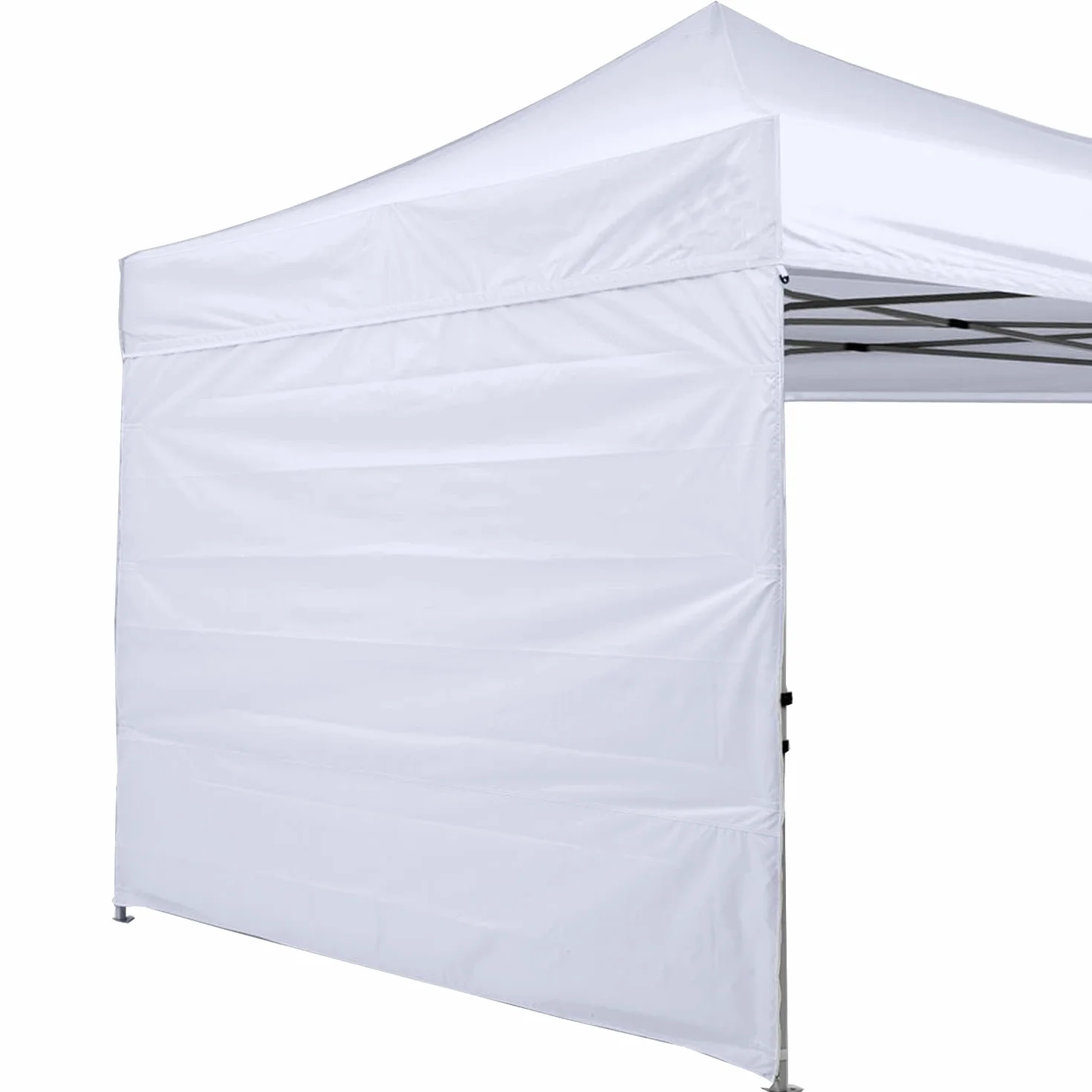 ABCCANOPY Ściana przeciwsłoneczna do namiotu imprezowego o wymiarach 3 x 3 m, z prostą nogą, zestaw ścian bocznych 3 m (1 panel) z paskiem poprzecznym, w ponad 15 kolorach