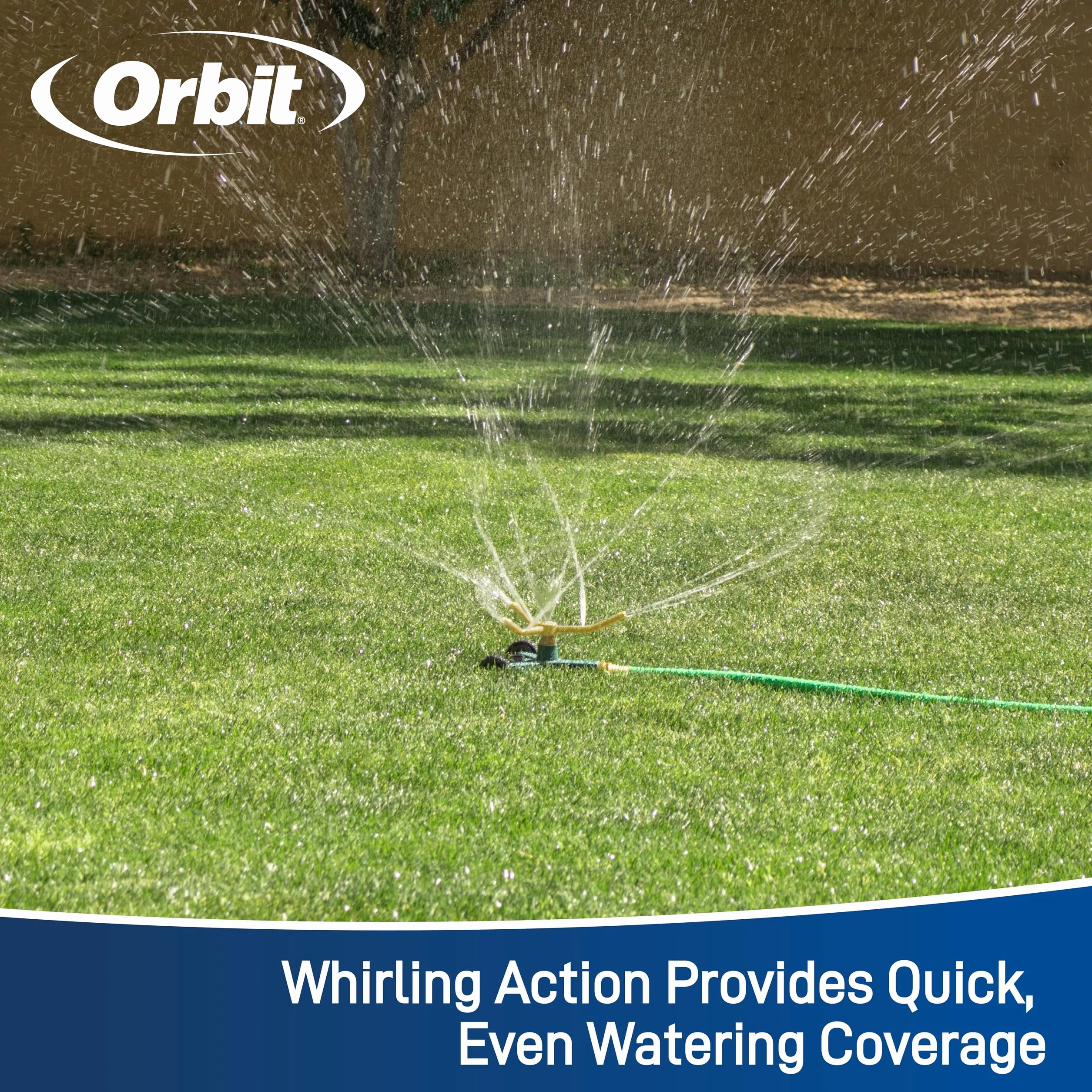 Orbit 58257N Metal 3-Arm Sprinkler with Wheeled Base