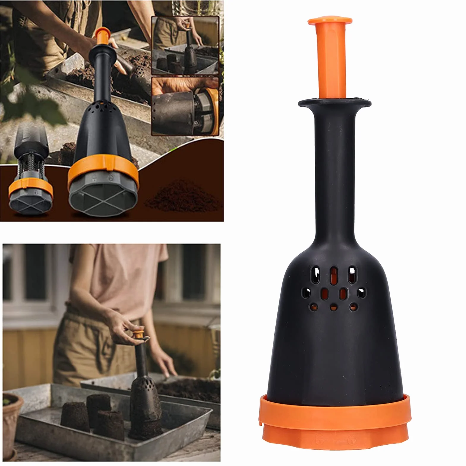 Plant Soil Block Maker, Praktyczny Wygodny do Sadzenia Blokowania Gleby do Ogrodu dla Przedszkola