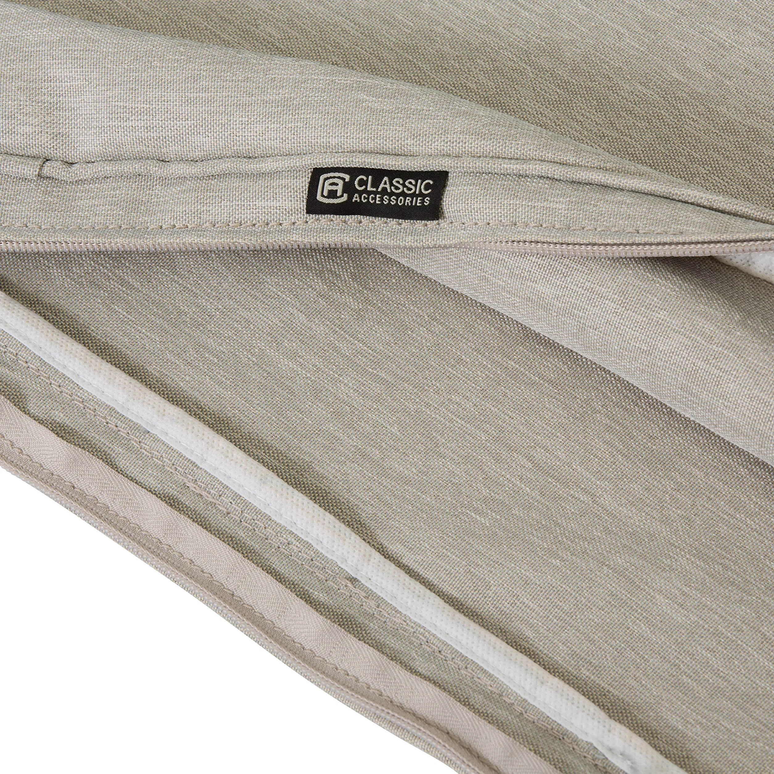 Classic Accessories Montlake FadeSafe wodoodporna 184 x 68 x 7,6 cm patio poszewka na poduszkę leżak poszewka na poduszkę, szary wrzosowy