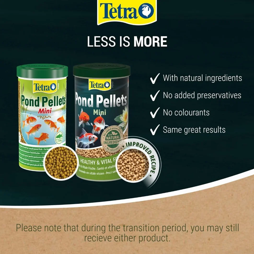 Tetra Pond Pellets Mini pokarm główny dla małych ryb stawowych, pływające granulki 1 l