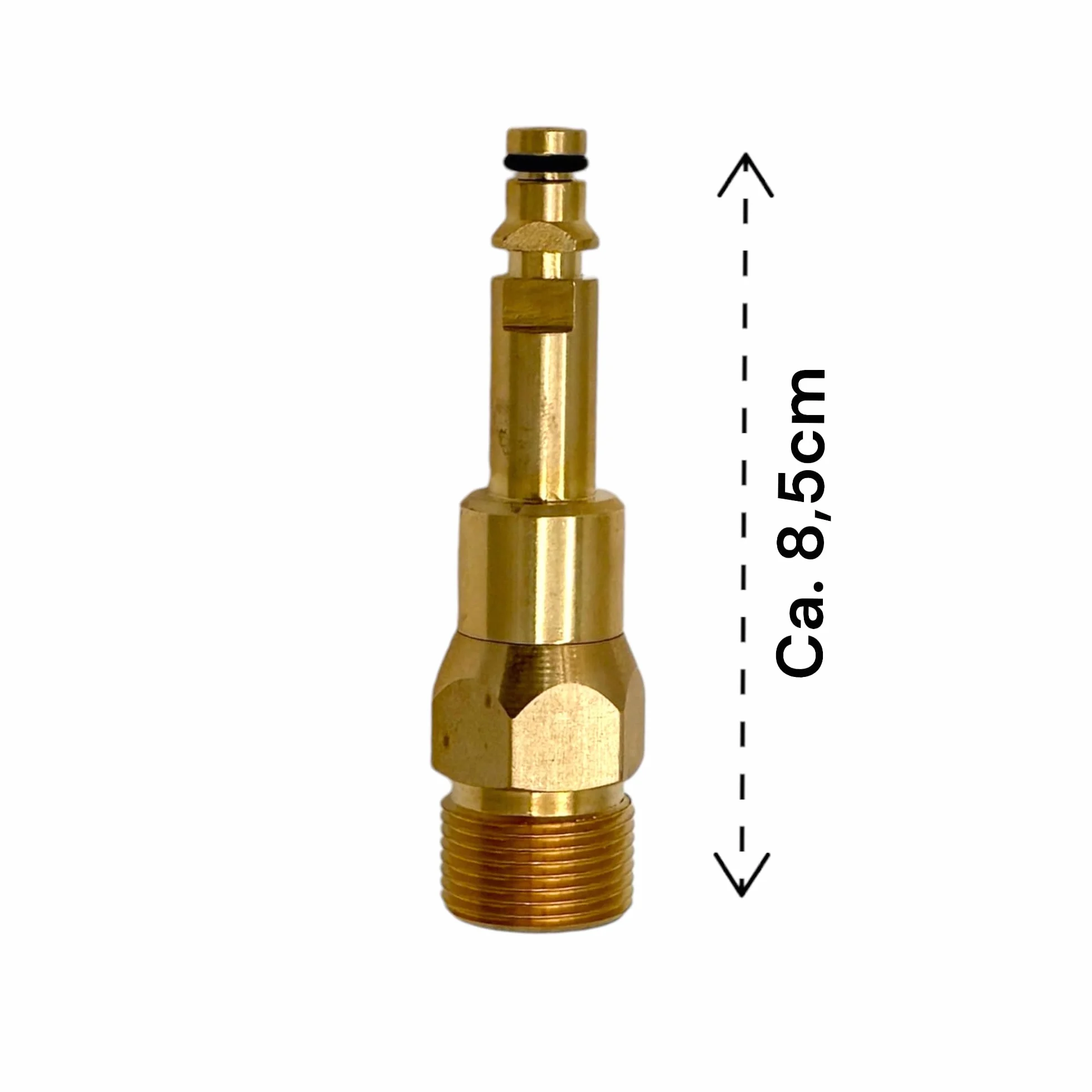 M&M Smartek Adapter Quick-Click pasujący do węży wysokociśnieniowych z M22 x 1,5 IG - do Kärcher, Kränzle i wielu innych - ok. 8,5 cm długości