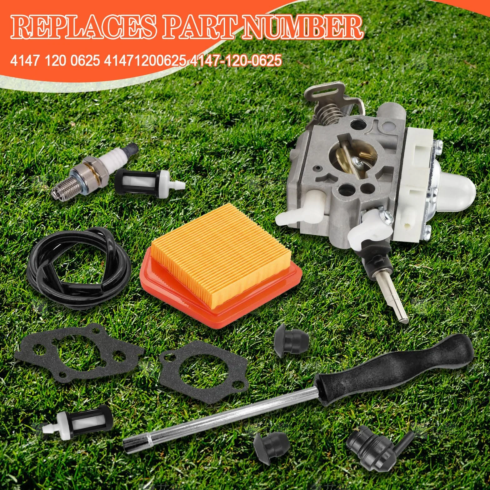 FS240 FS260 gaźnik, zestaw gaźnika 4147-120-0625 do Stihl FS240 FS240C FS240R FS240RC FS260C FS260R FS360C FS410C części do kosiarki do ścinania z filtrem powietrza 4147 141 0300