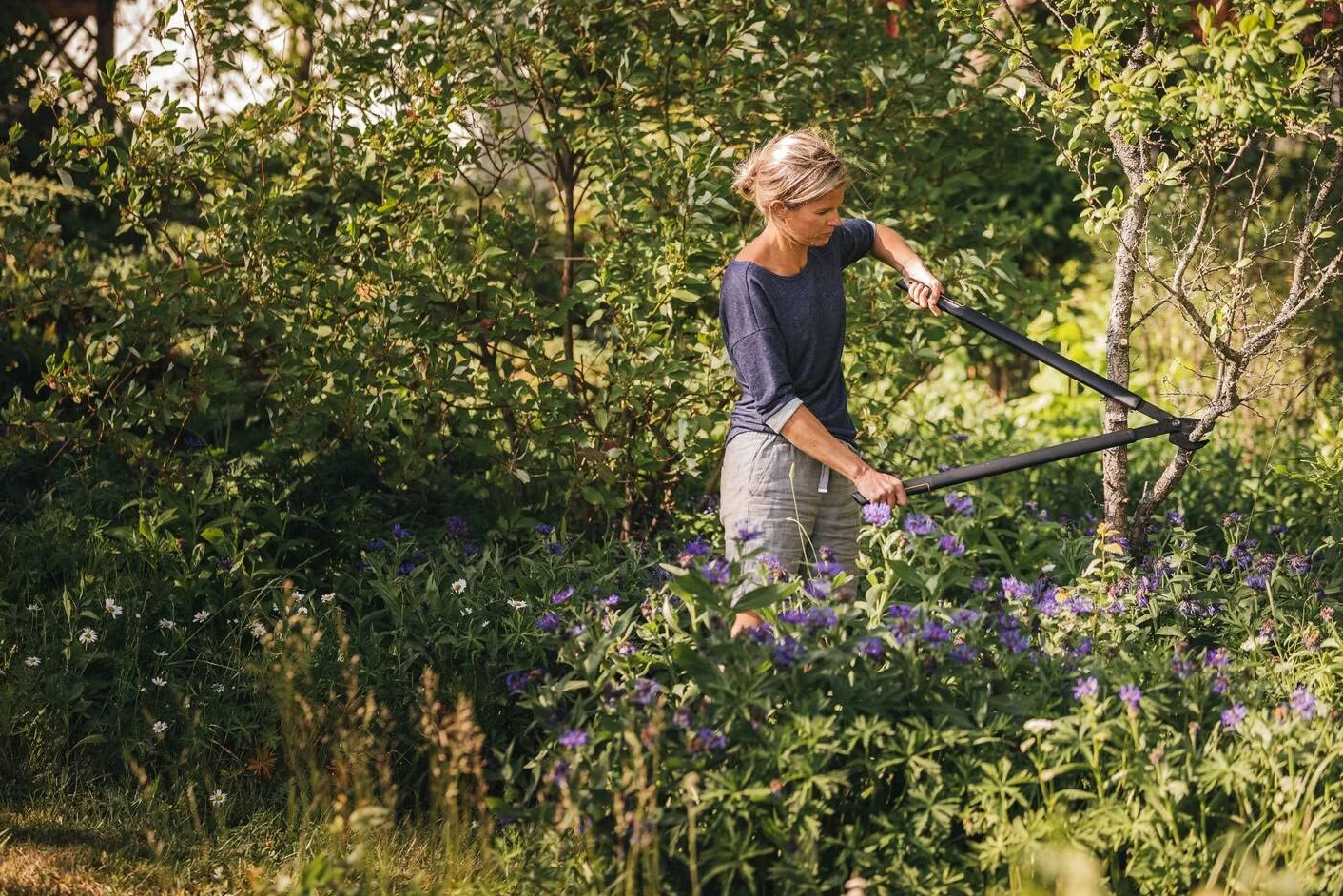 Fiskars Sekator nożycowy SingleStep 50 cm, Hartowana stal, Powłoka nieprzywierająca, Czarny