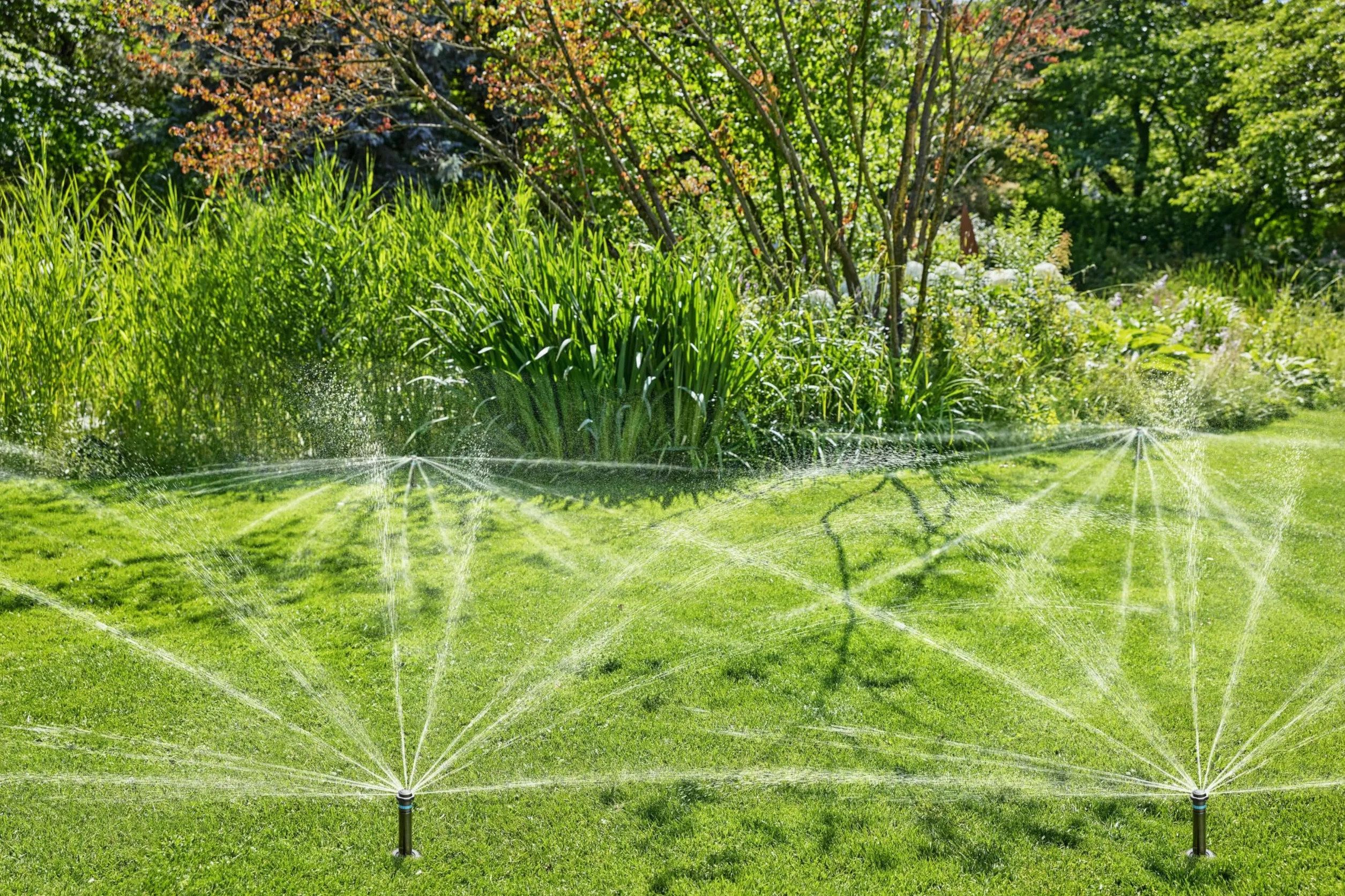 Gardena system tryskaczowy wpuszczana deszczownica MD40 do 40 m² zasięg 2,5-3,5 m gwint 3/4 cala