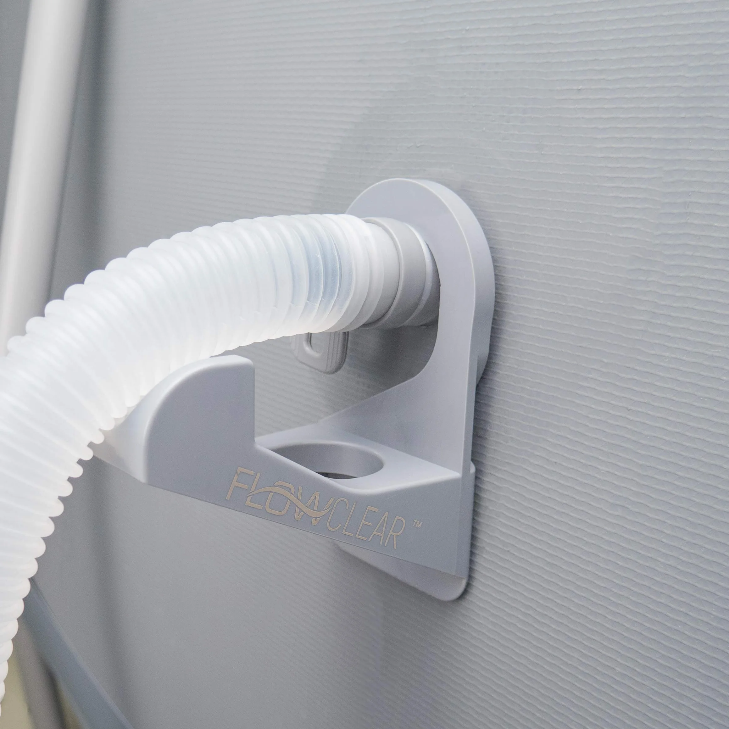 Bestway Flowclear, kopolimer akrylonitrylo-butadienowo-styrenowy (ABS) 2 sztuki wsporników węża do basenów z przyłączami 32 mm