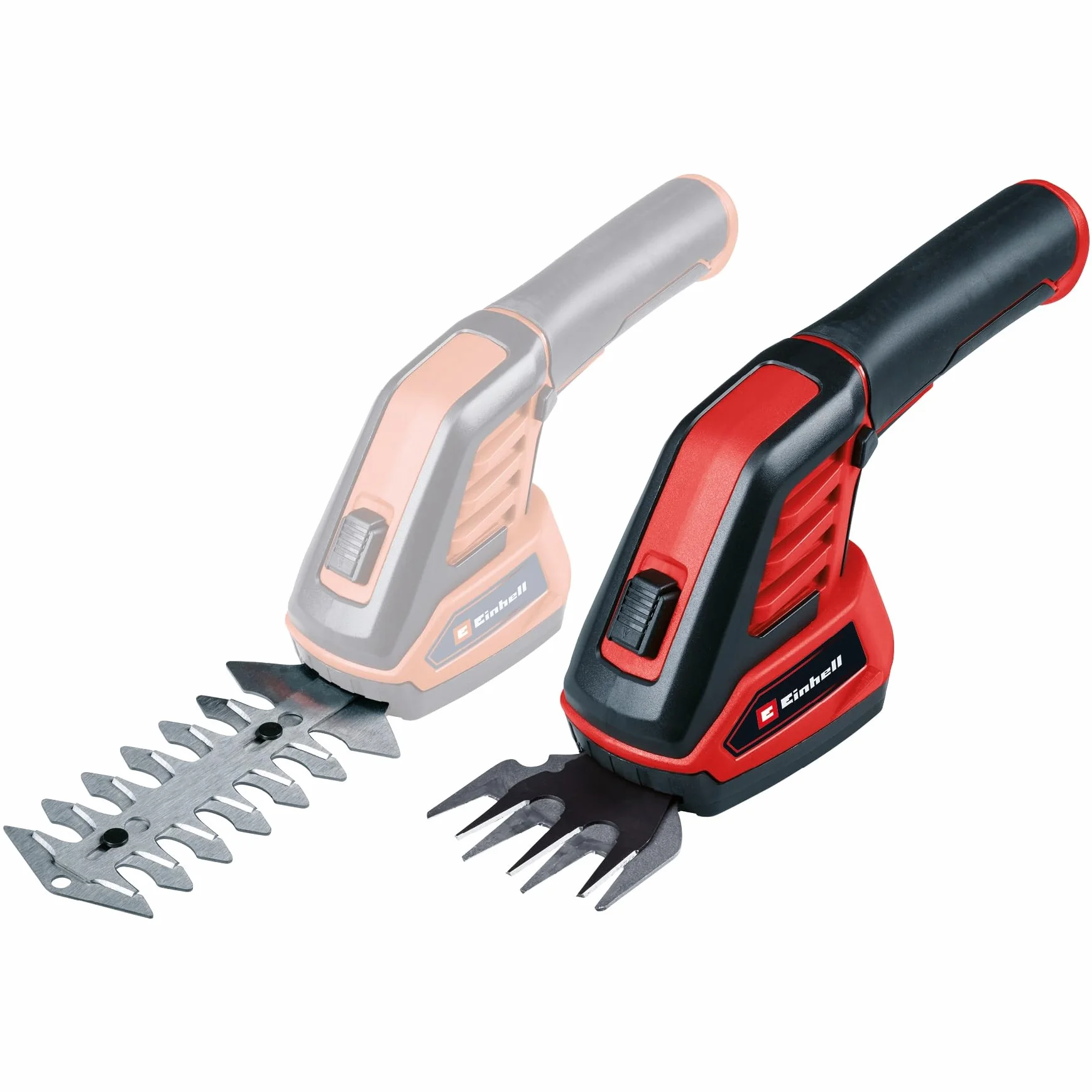 Einhell Akumulatorowe nożyce do trawy i krzewów GC-CG 3,6/70 Li WT (3,6 V, akumulator Li-Ion 2,0 Ah, ostrze do trawy 70 mm, ostrze do krzewów 110 mm, w tym kabel ładujący)