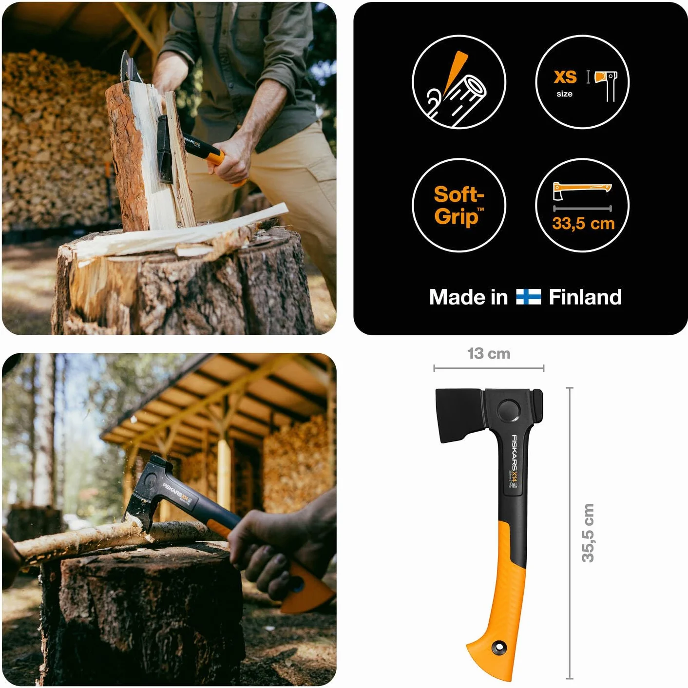 Fiskars Splitting Axe Xs, X-Series X14