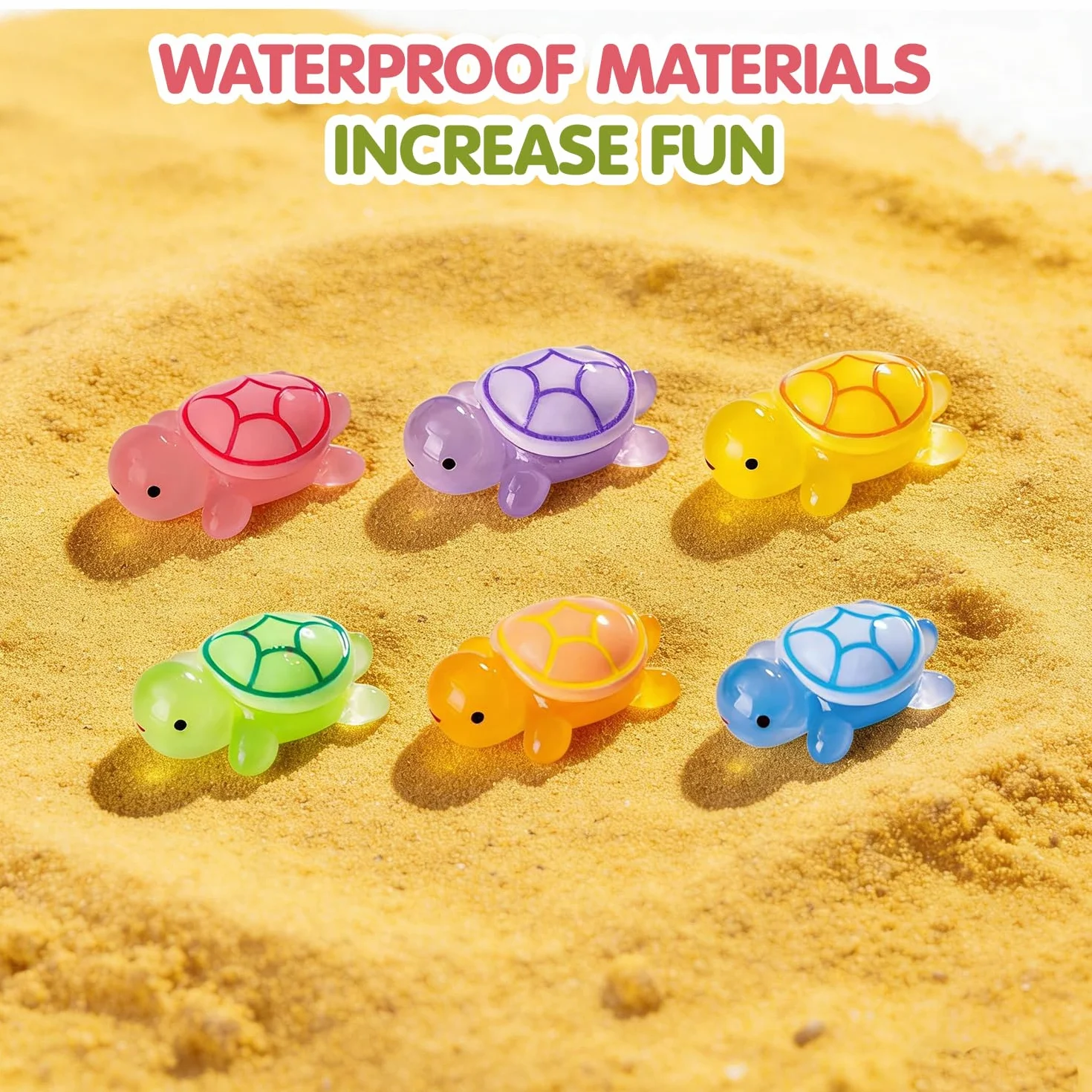 Mini świecące żółwie z żywicy 3,2 cm, figurki do ogrodu, akwarium, dekoracji DIY