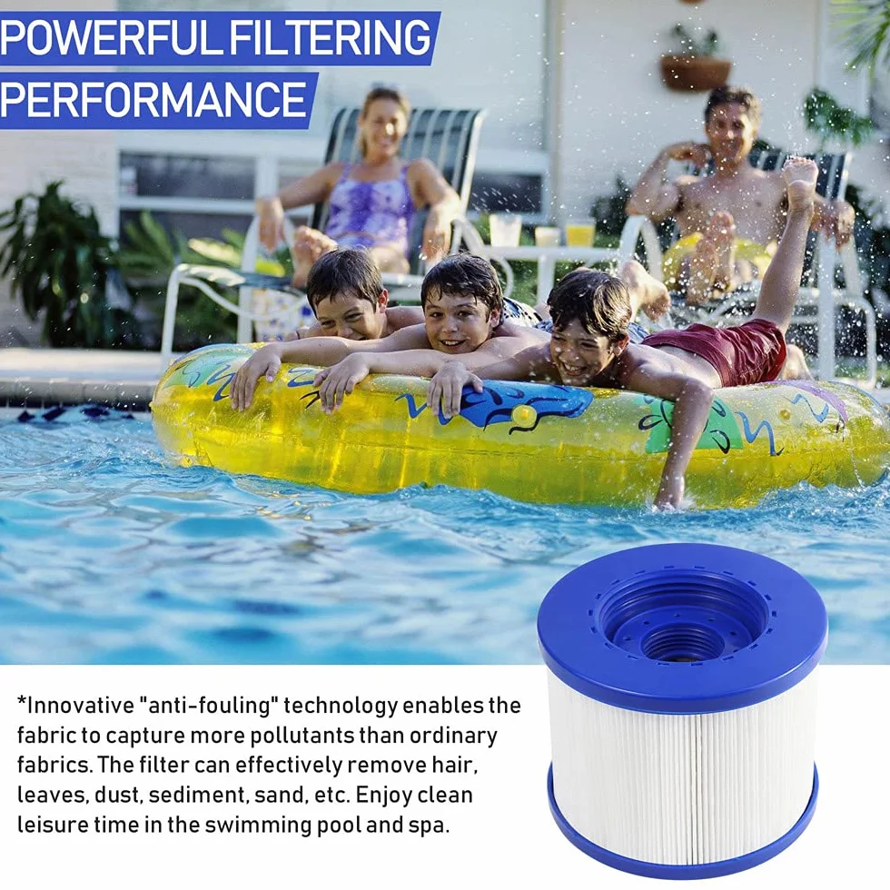 WuYan filtr basenowy zamiennik Hot Tube Water Health Wave Spa 104 mm PET włóknina kompatybilny z Clever Spa