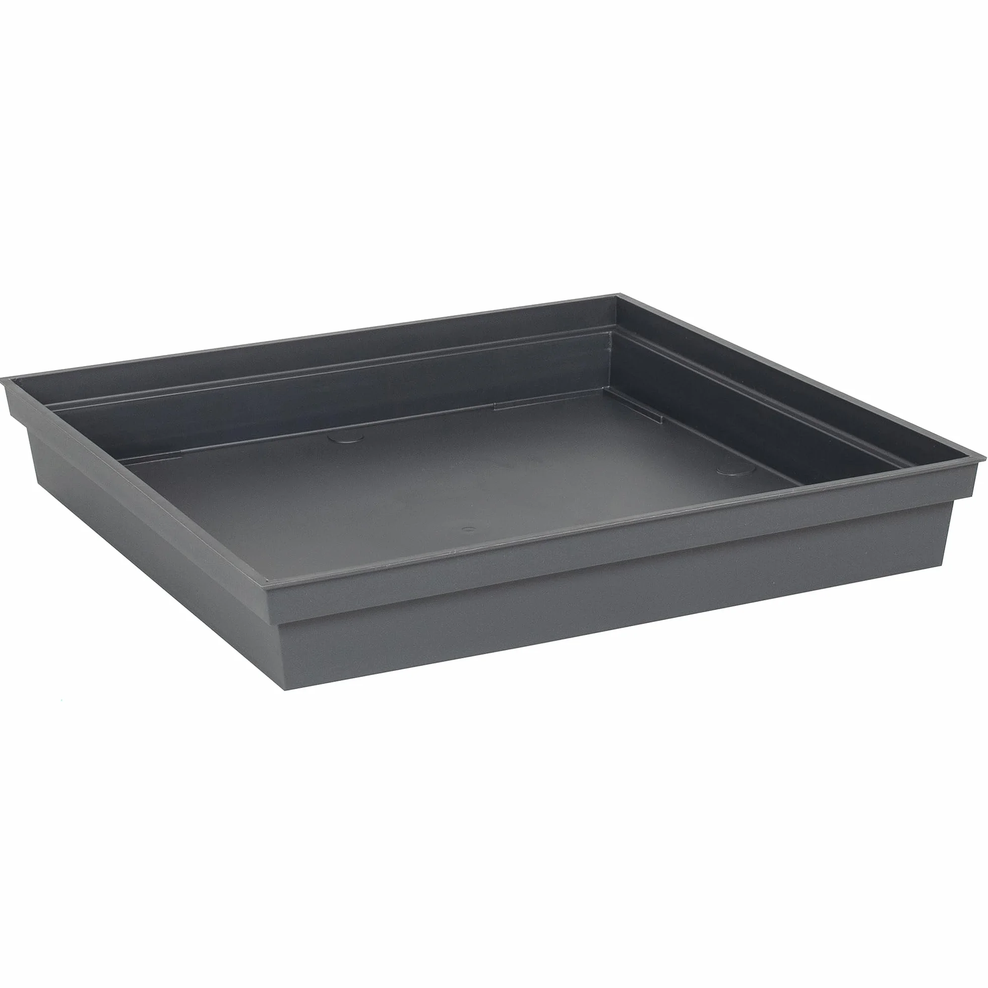 Kwadratowy spodek Toskania 40 cm szary antracytowy