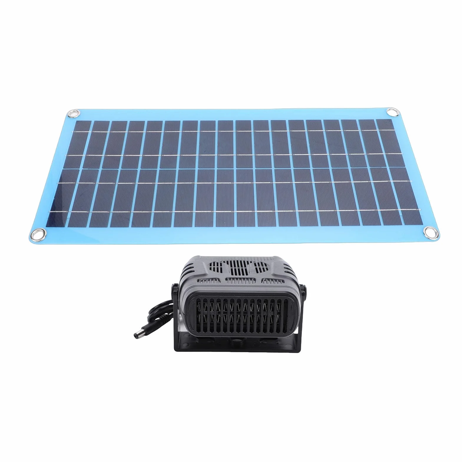 Przenośny Grzejnik Solarny o Mocy 30 W z Zabezpieczeniem Przed Przegrzaniem – Suszarka na Ciepłe Powietrze Zasilana energią słoneczną do Samochodu, Domu dla Zwierząt, Kurnika i Użytku na