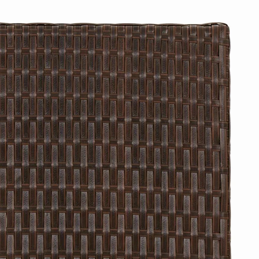 vidaXL Składany stolik ogrodowy polirattan brązowy 45x35x32 cm