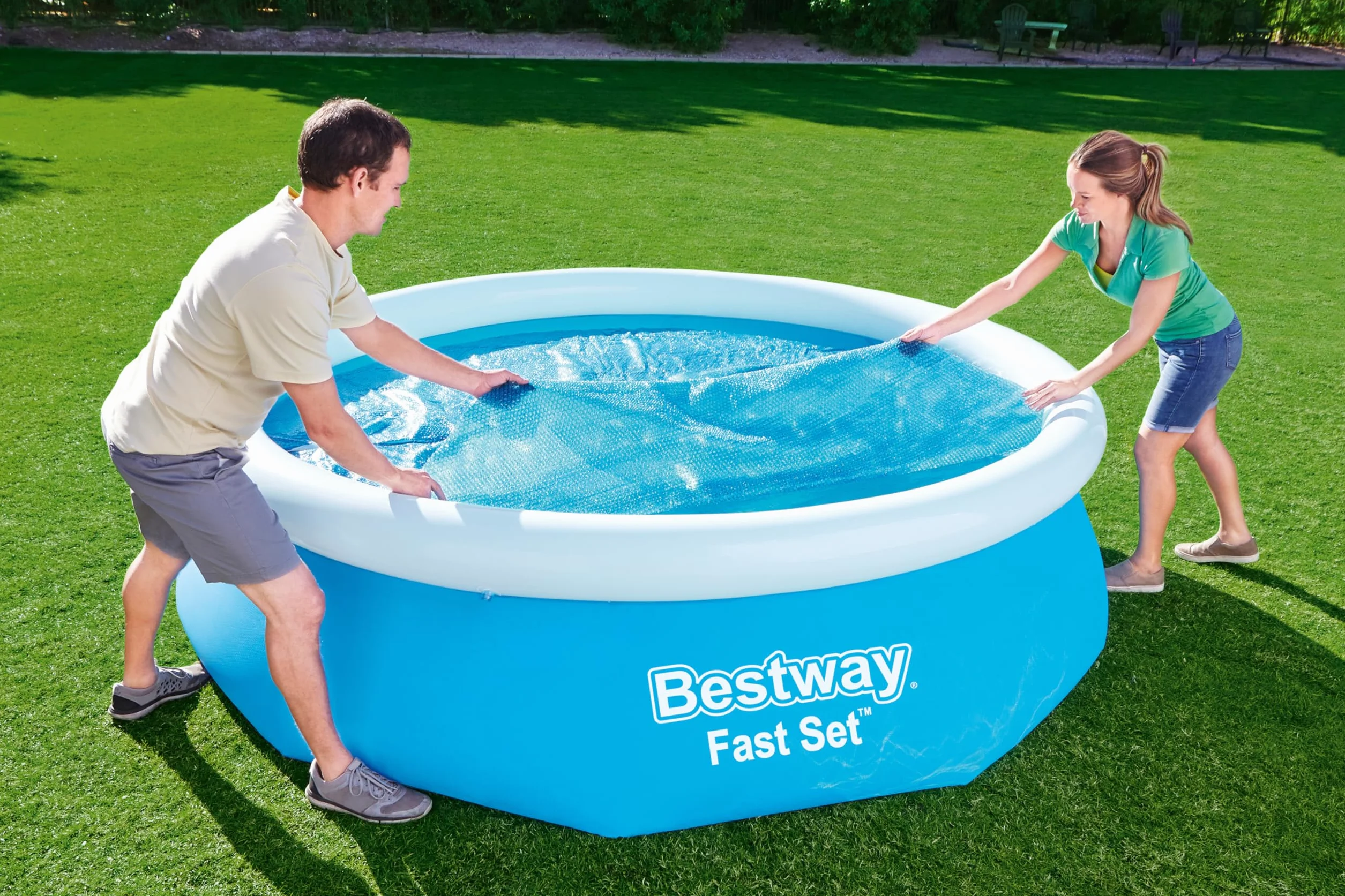 Bestway | Okrągła osłona basenu solarnego do basenów naziemnych, 3,05 m