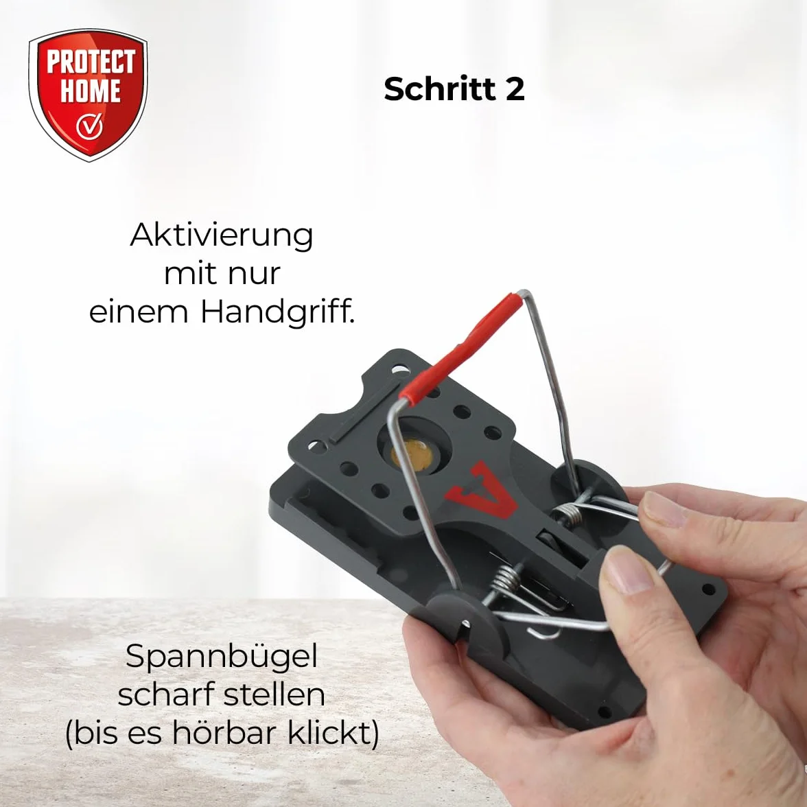 PROTECT HOME Pułapka na szczury Click 2 sztuki beżowa
