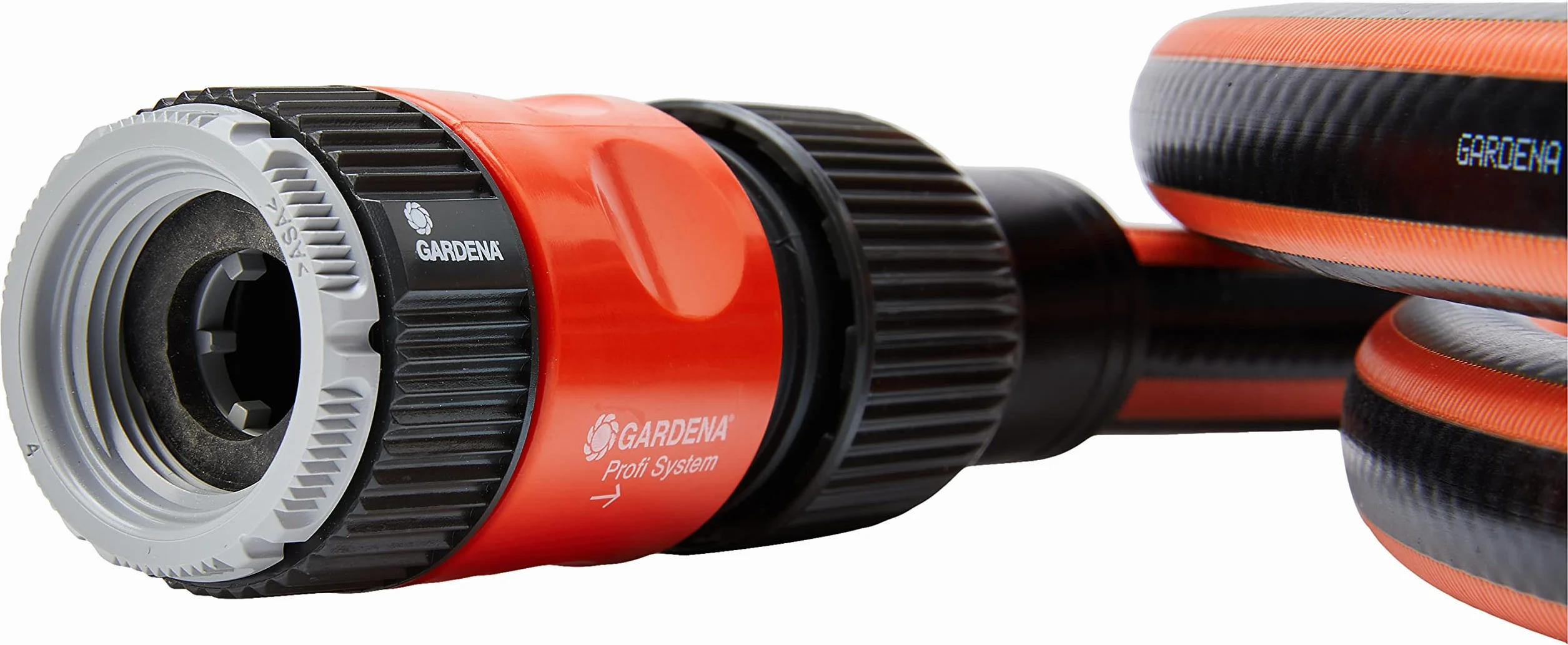Gardena Profi-System zestaw podłączeniowy: kompletny zestaw do podłączenia systemów Pipeline i Sprinklersystem do sieci wodociągowej, z przyłączem kranowym, szybkozłączami i wężem Flex (2713-20)