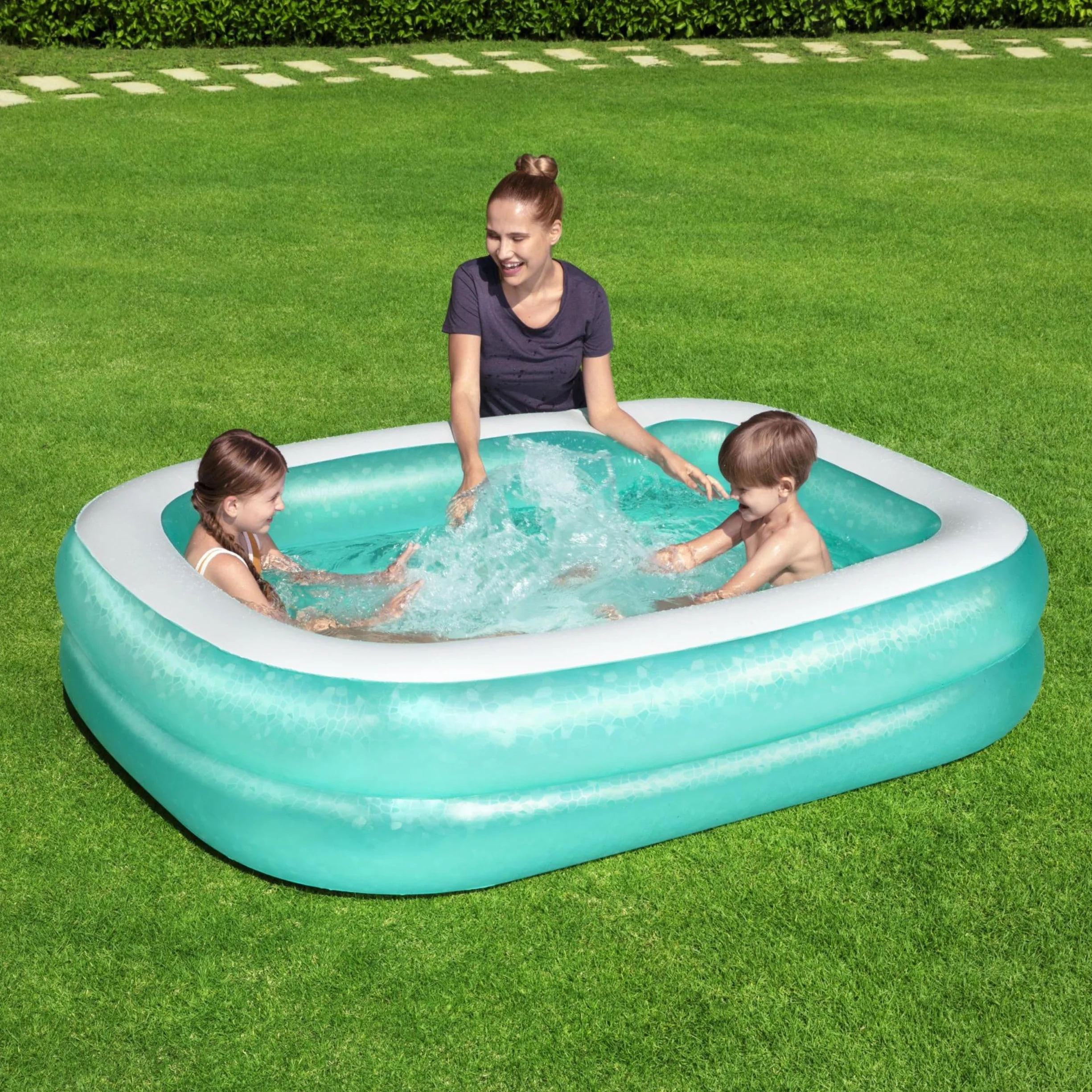 Bestway® 6'7" x 59" x 20"/2.01m x 1.50m x 51cm Rectangular Pool