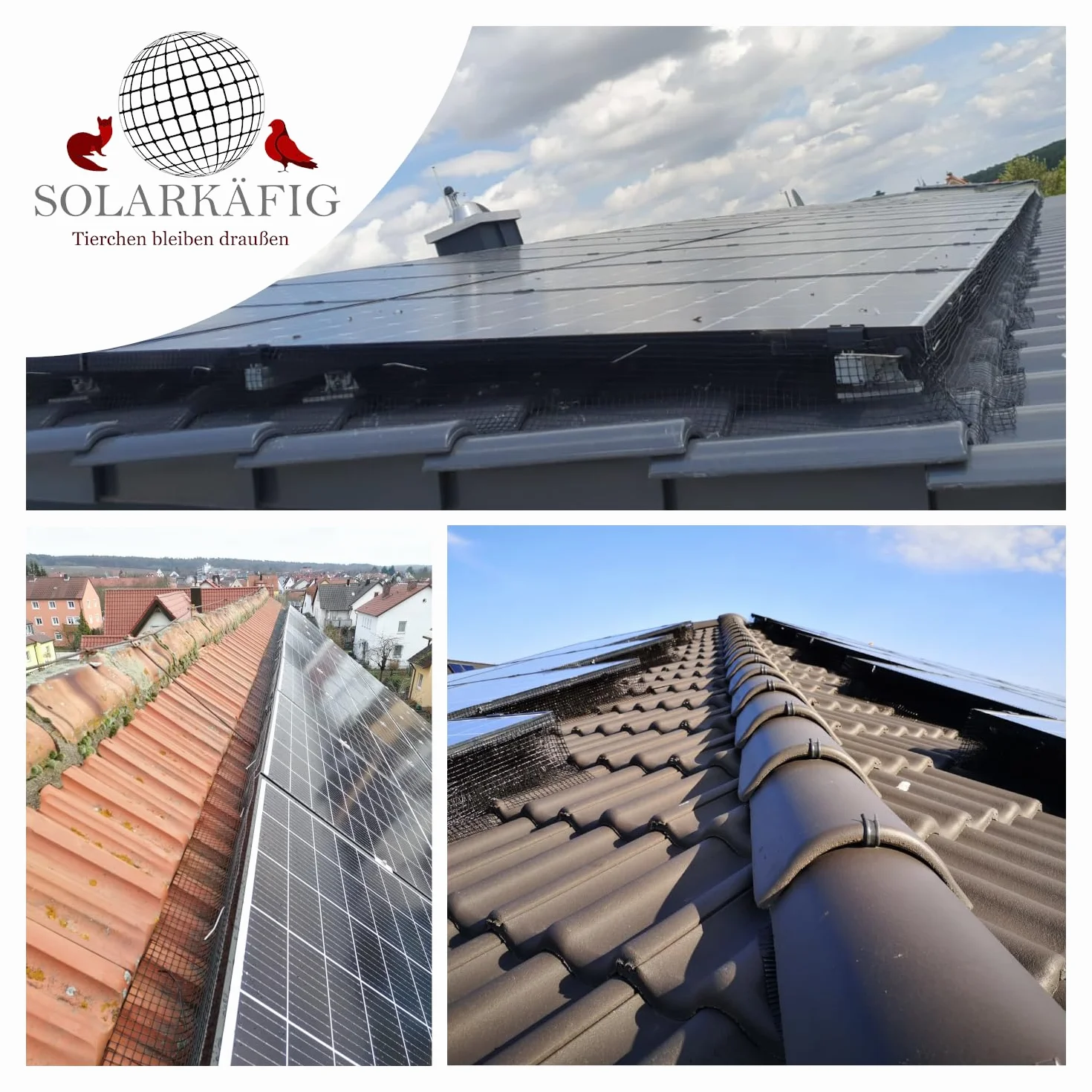 Klatka solarna ochrona przed gołębiami do instalacji solarnych 20cm x 30 metrów, STAL NIERDZEWNA (19% VAT) ochrona przed gołębiami ochrona przed ptakami instalacja PV – ochrona przed kunami ochrona