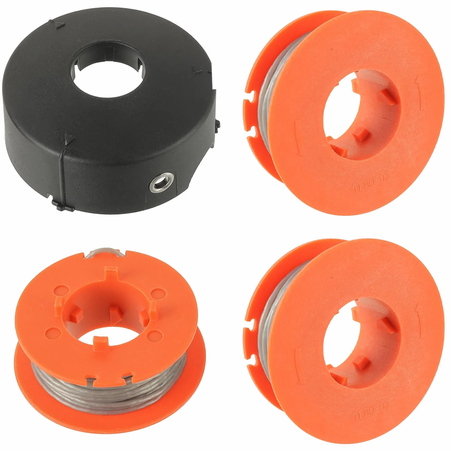 F016800175 szpula do podkaszarki do trawy Bosch ART 23 26 30 Combitrim Easytrim 1,6 mm x 8 m z nasadką F016L71088 (3 cewki + 1 nasadka)