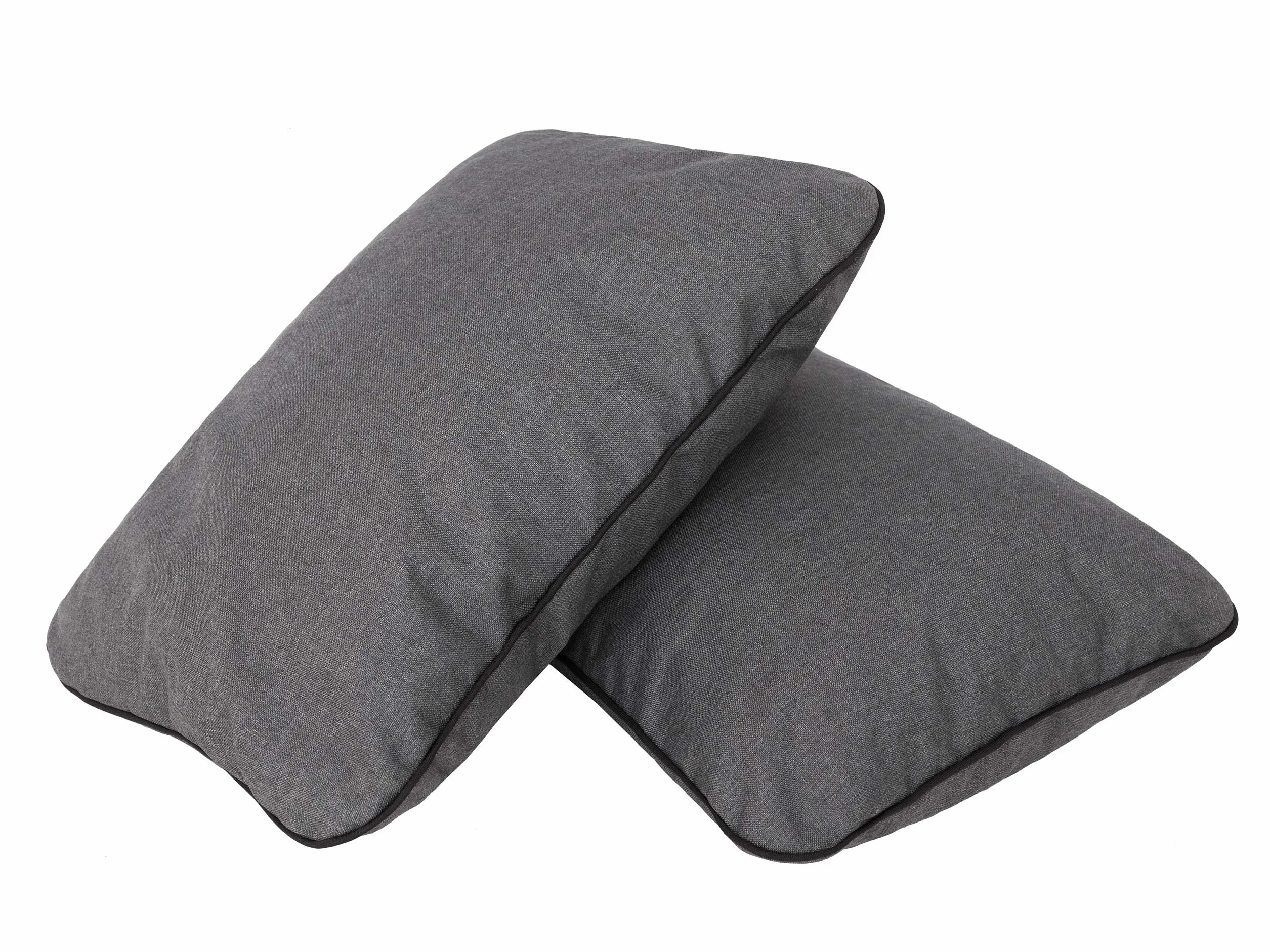 PillowPrim Nakładka na siedzisko na huśtawkę ogrodową, 150 cm, wygodna nakładka na ławkę z oparciem, nadaje się do przyczep kempingowych, grafitowa