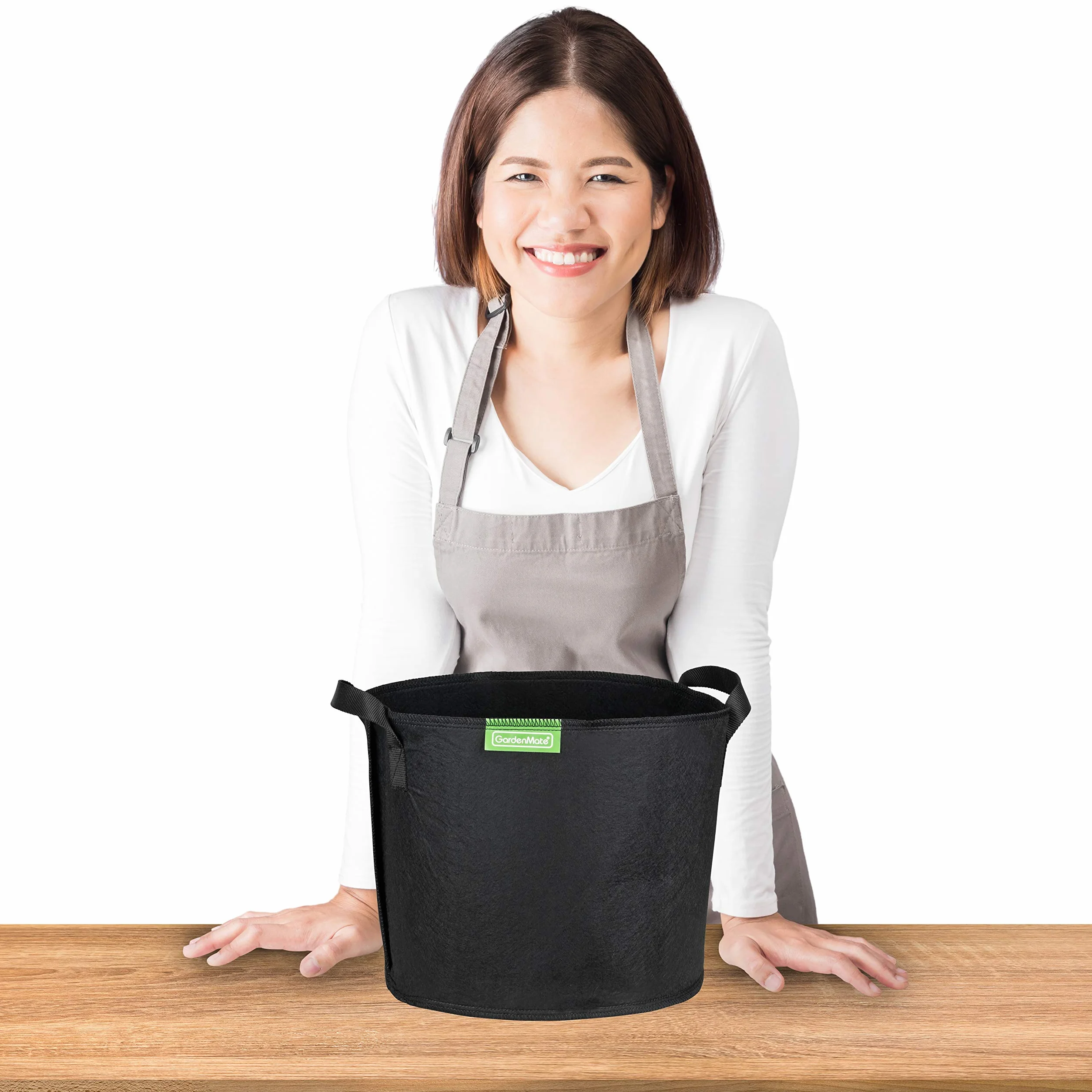 GardenMate BLACKLINE worek do roślin 20 l z włókniny Ø 31 cm wysokość 26 cm
