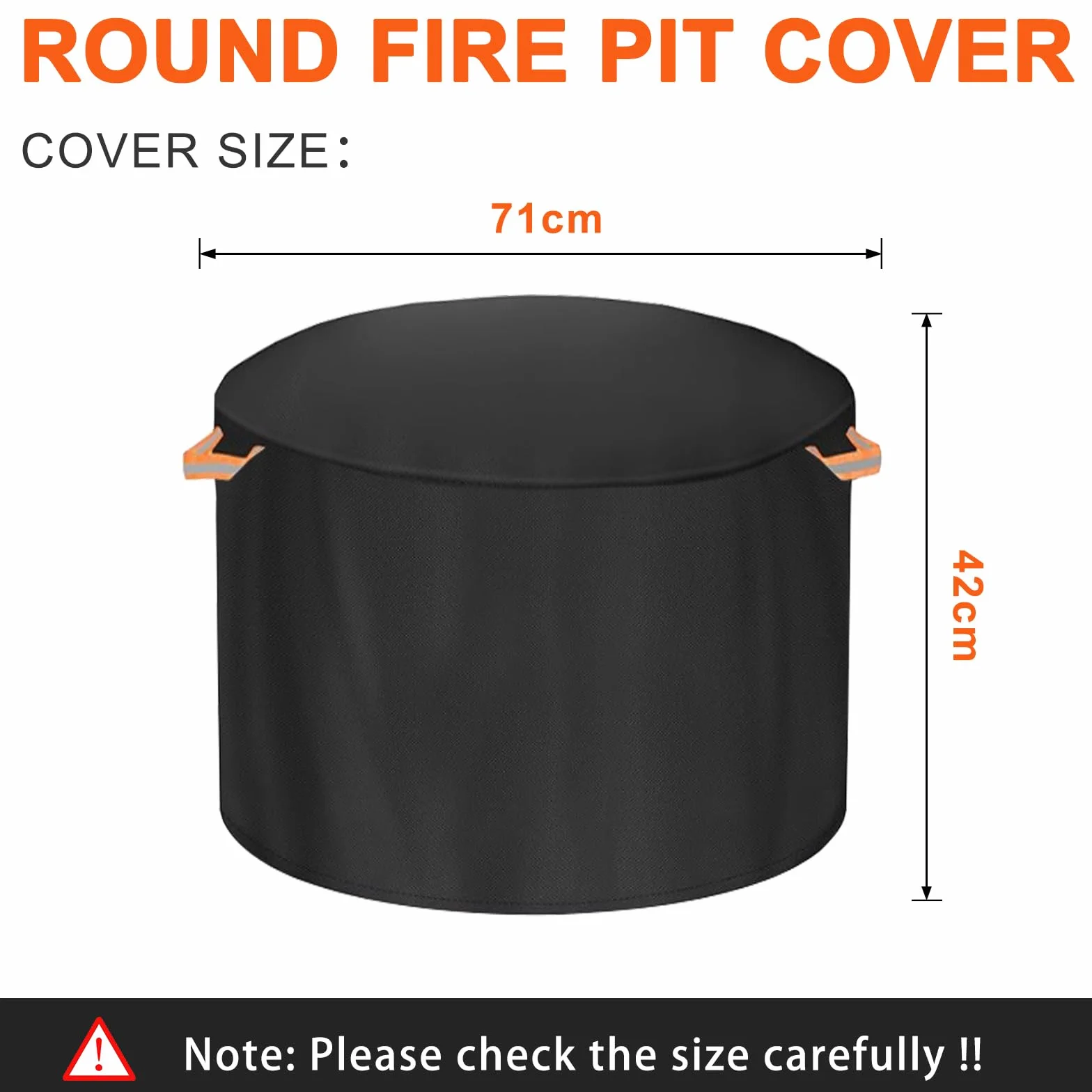 Etui ochronne do paleniska Solo Stove, okrągła osłona paleniska do użytku na zewnątrz, odporna na promieniowanie UV, tkanina bezdymna, osłona paleniska (Yukon – 71D x 42 H)