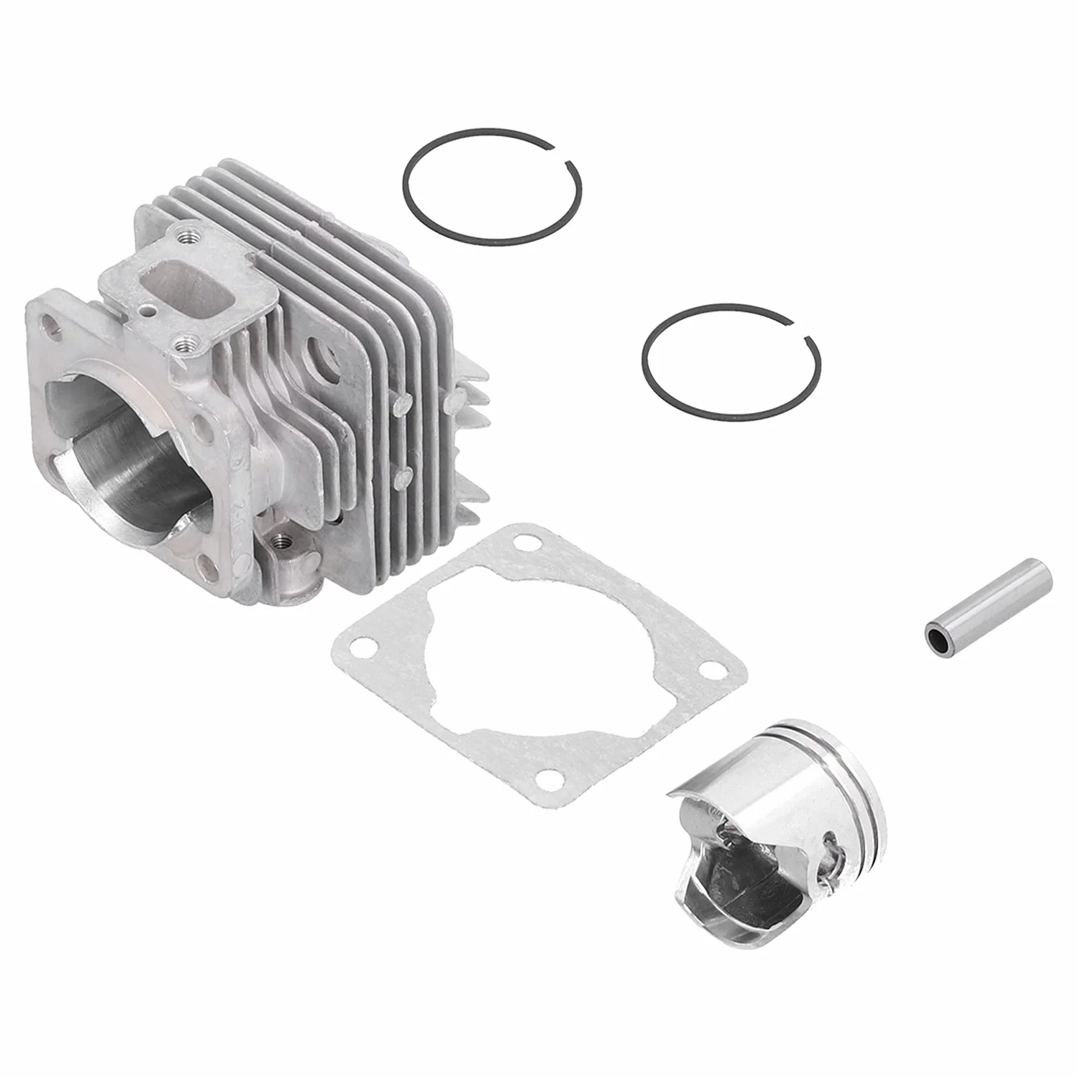 Cylinder do trymera, 34 mm cylindryczny pierścień tłoka klipsy zestaw uszczelek zamiennik dla TL26/CG260 1E34F części do cięcia trymera