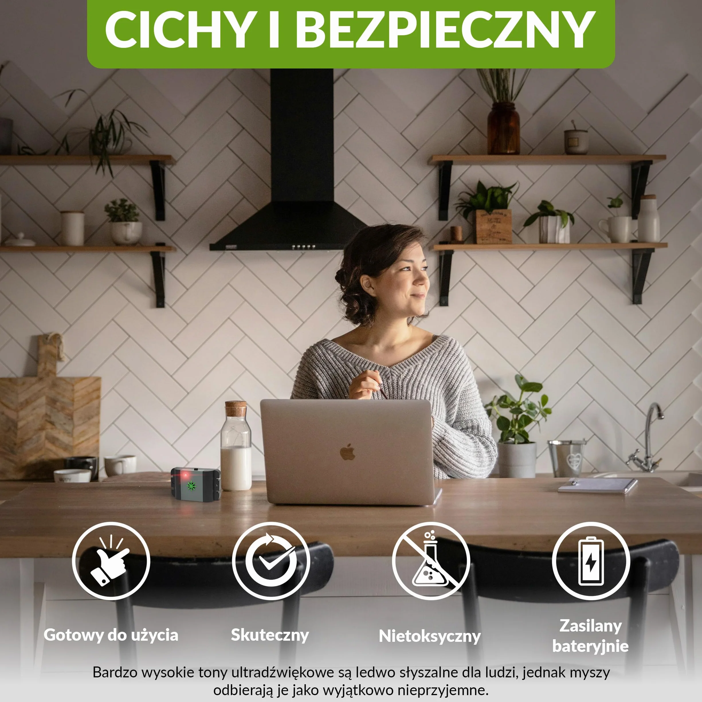 ISOTRONIC Odstraszacz myszy i szczurów z ultradźwiękami, elektroniczny odstraszacz szkodników do domu