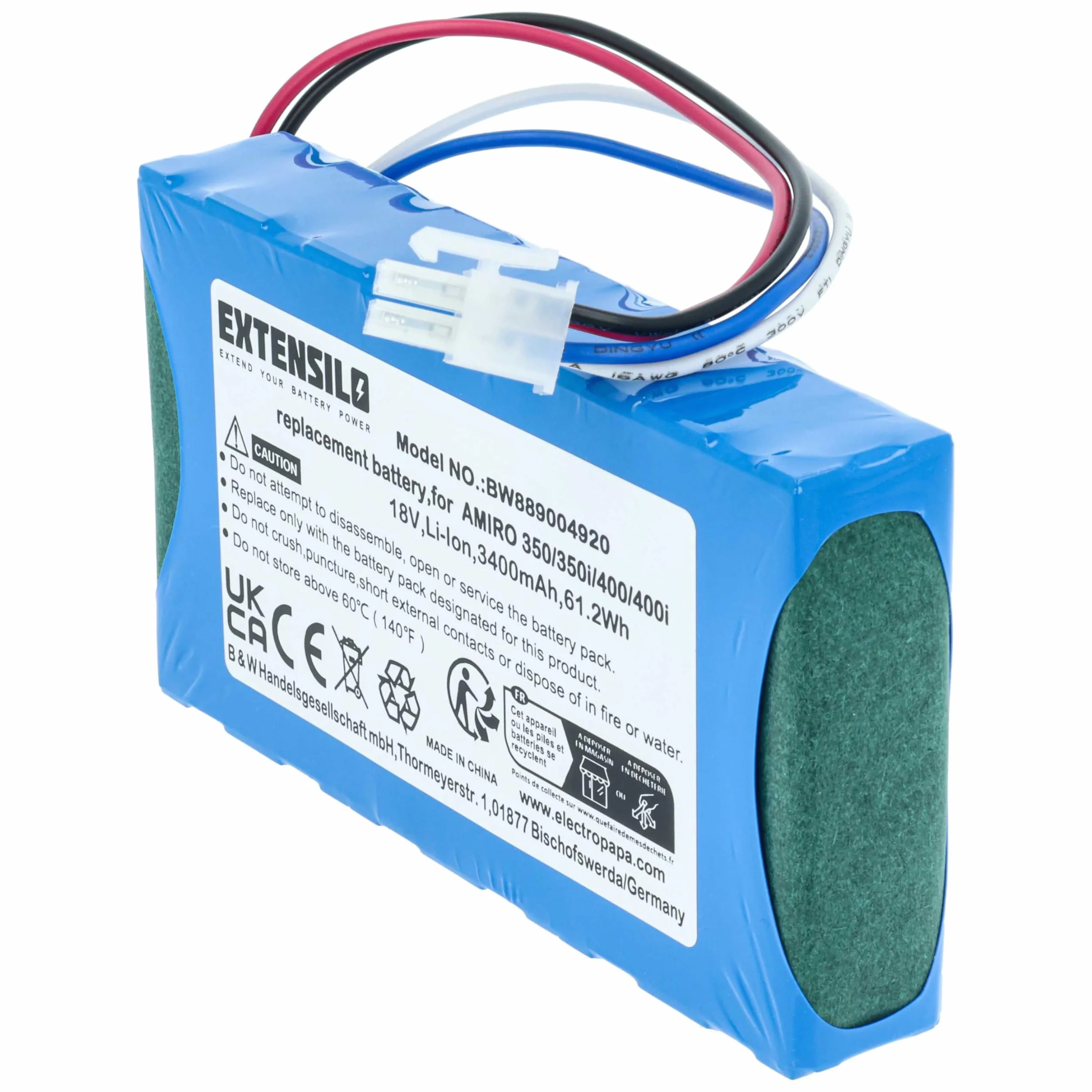 Akumulator kompatybilny z robotem Yard Force Compact 400Ri, 280R (3400 mAh 18 V litowo-jonowy)