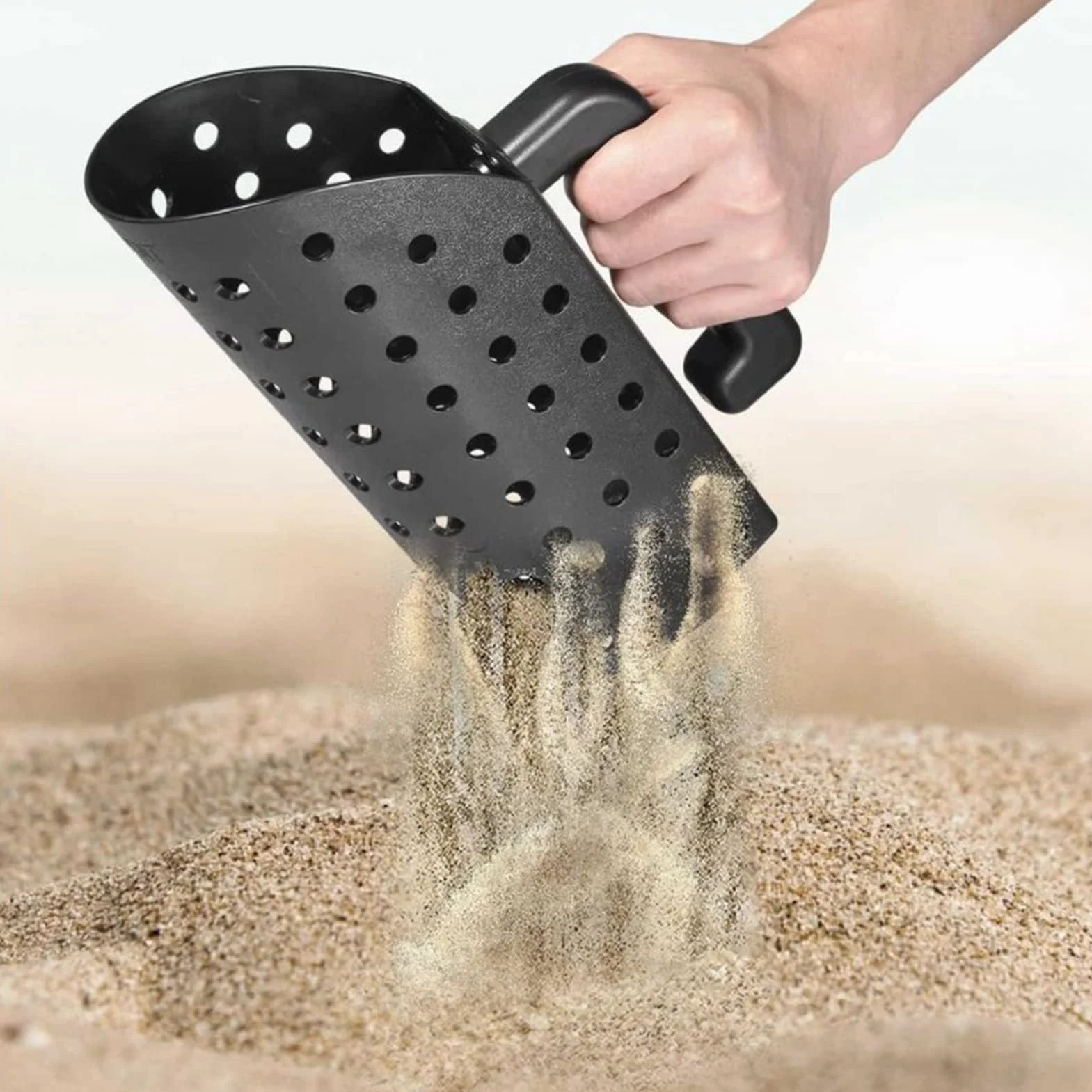 Przesiewacz Piasku na plażę, Akcesoria do Wykrywaczy Metali 2 szt. Zestaw łyżek do Wykrywania Metalu na plażę, Akcesoria do Wykrywania Metali