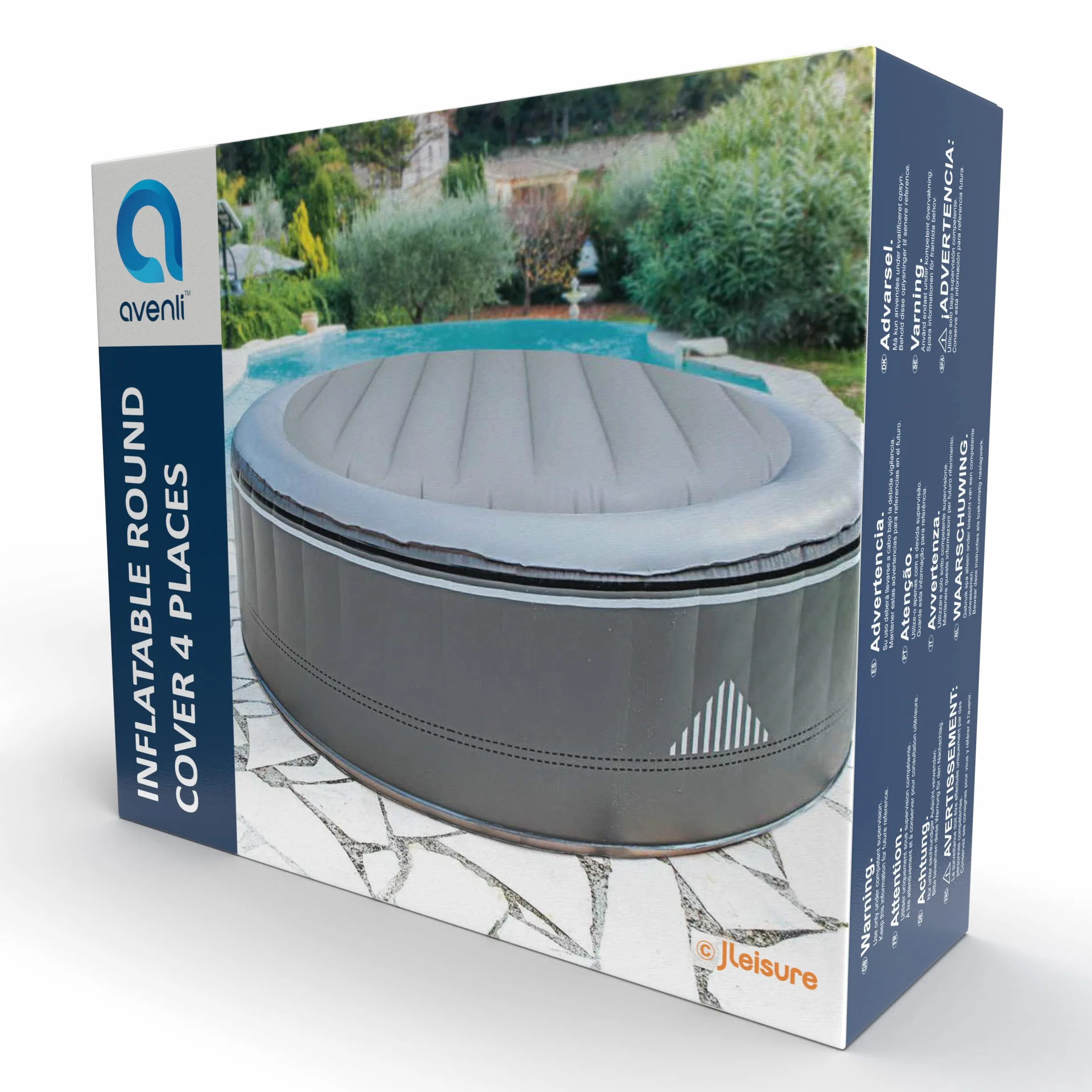 Avenli CleanPlus okrągła nadmuchiwana pokrywa do SPA / Whirlpool (135 x 135 x 18 cm)