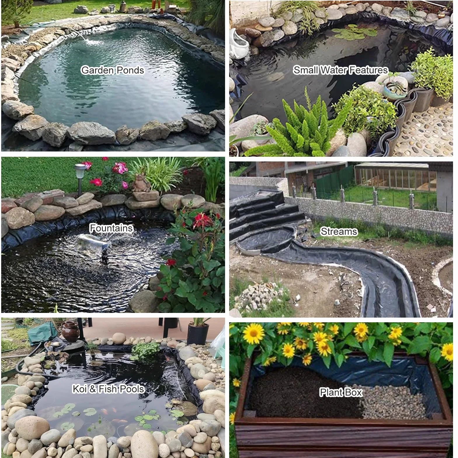 Membrana HDPE do oczek wodnych 0,13 mm 4x4 m