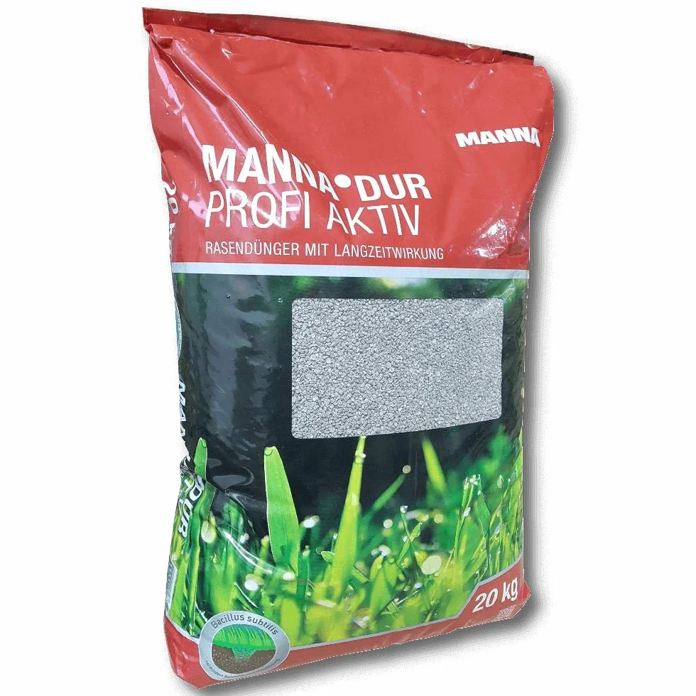 Manna DUR Profi Aktiv nawóz do trawnika, 20 kg, z żelazem, pośrednio przeciwko mchowi na trawniku