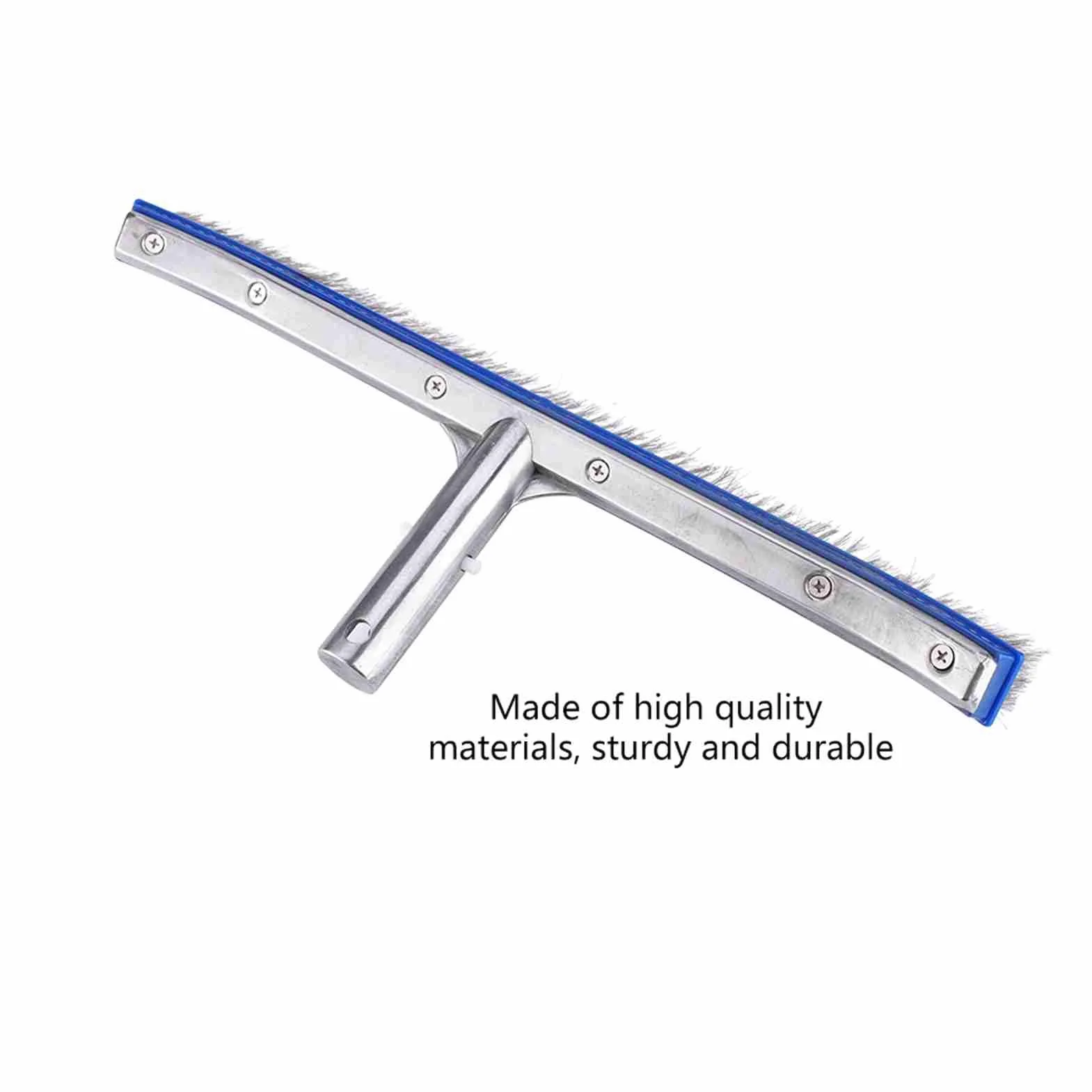 i Piscine Brosse 18-calowy Basen Stalowa Szczotka Dolna do Stawu Spa Gorące źródło Aluminium + Stal Nierdzewna Cepillo Piscina Algas Stalowa Szczotka Srebrna