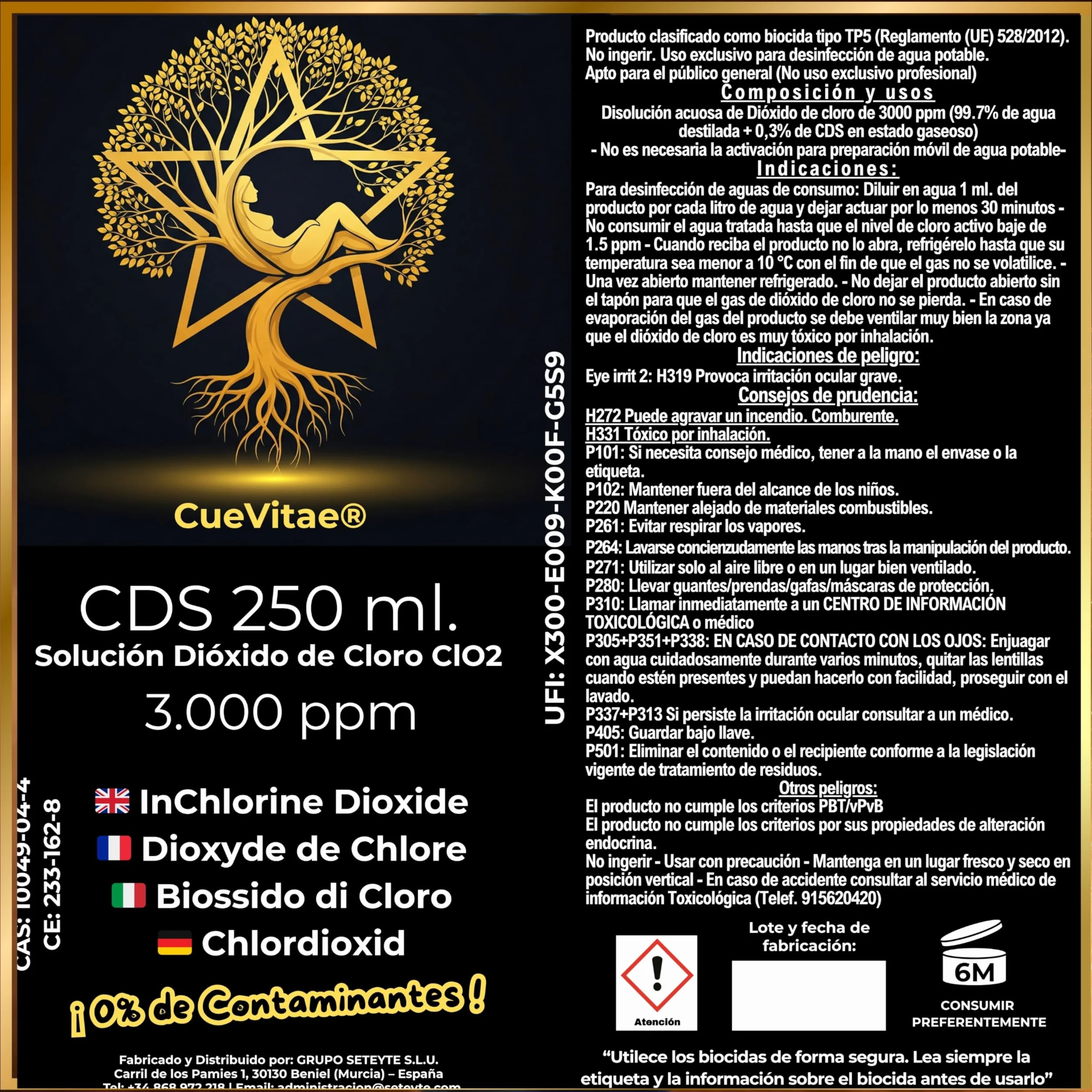 CDS/CDL 3000 PPM 250 ml Gotowy do dozowania