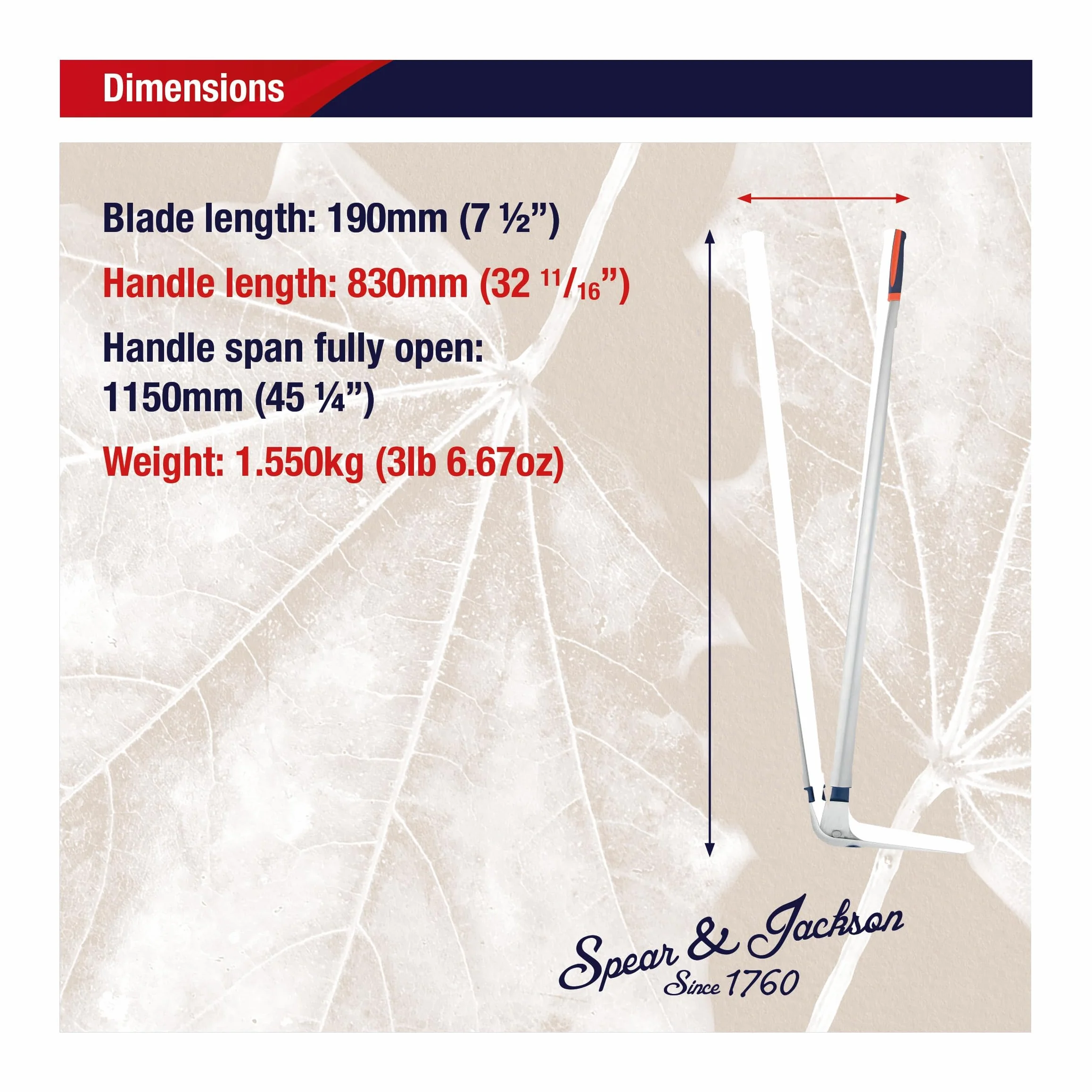 Spear & Jackson 4900RSS Razorsharp Stalowe nożyce do krawędzi